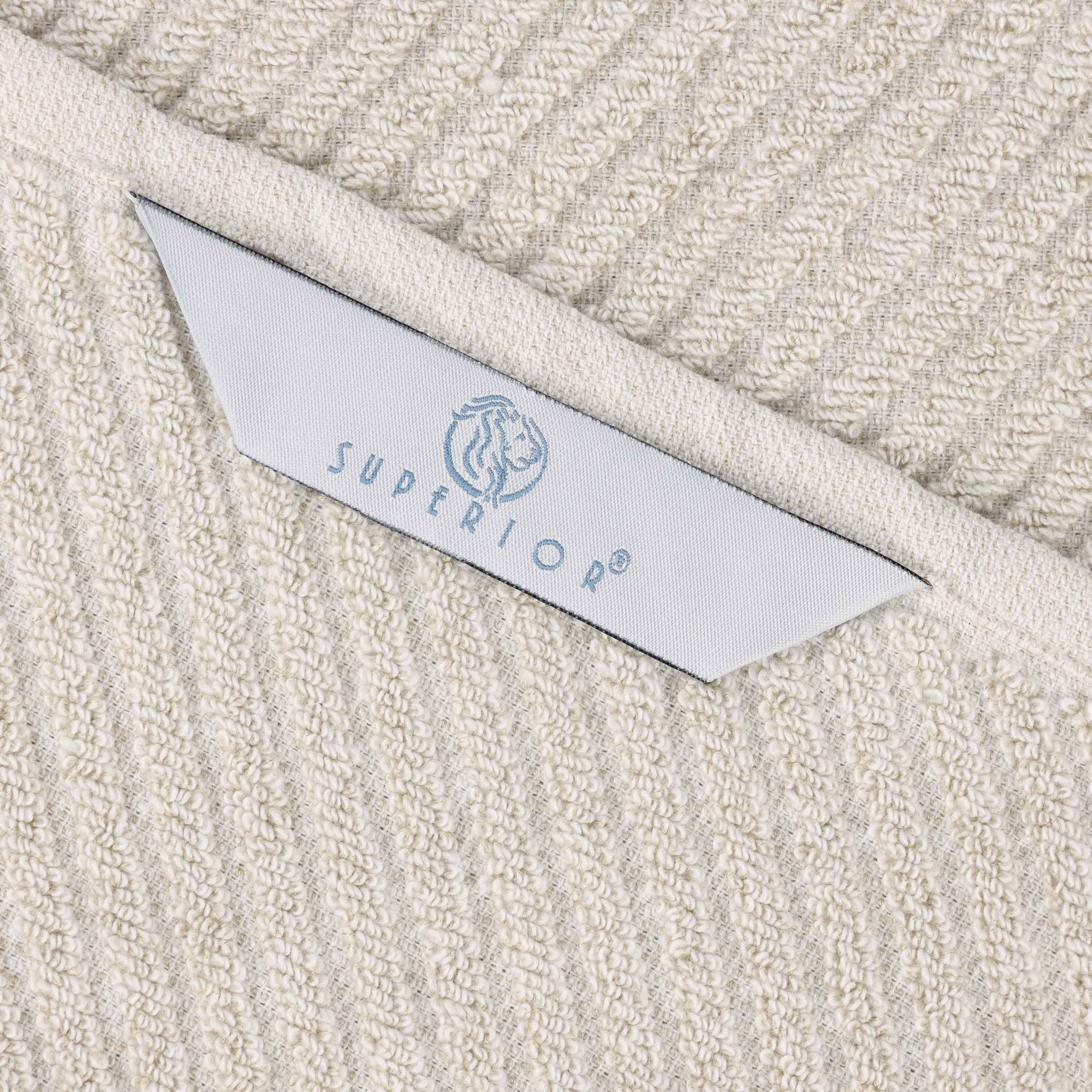 Premium Cotton Blend 3-Piece Towel Set - Soft, Absorbent & Medium Weight with Diagonal Stripes - Perfect for Bath, Spa & Guest Bathrooms