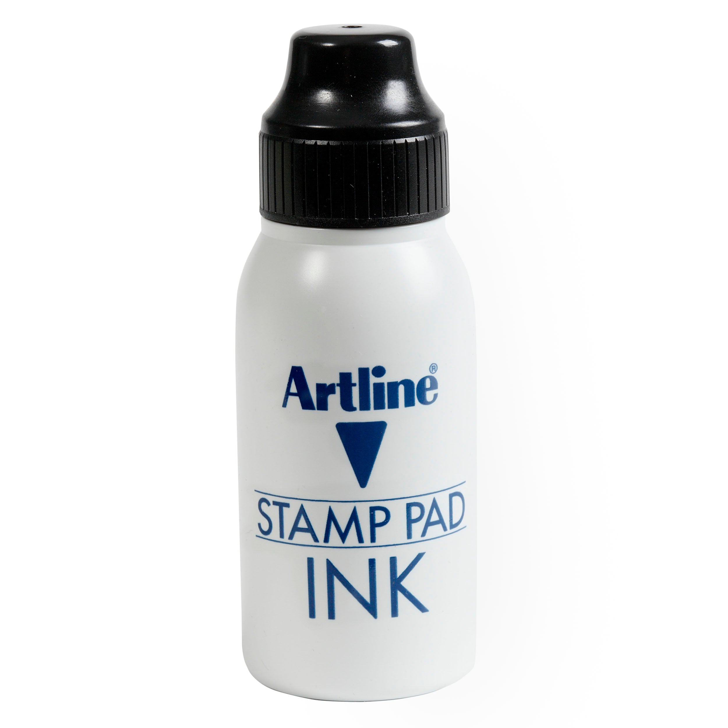 Artline Black Stamp Pad Ink Refill - 50cc for Office, Crafting & DIY Projects | Long-Lasting, Quick-Drying Ink for Rubber Stamps & Seals