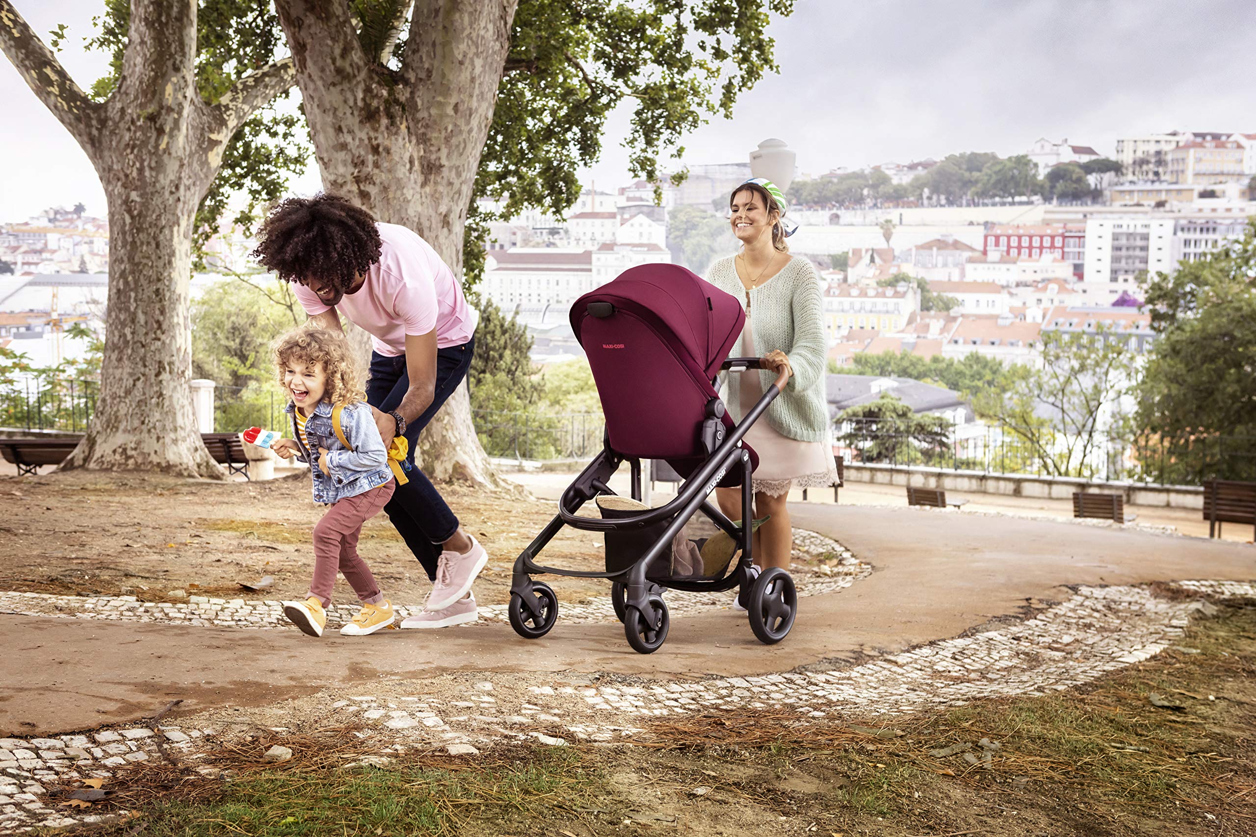 Maxi-Cosi Tayla Lightweight Modular Stroller - Reversible Seat (Parent or World Facing) in Essential Red | Compact Travel Stroller for Newborns & Toddlers | Perfect for City Walks, Shopping & Air Travel