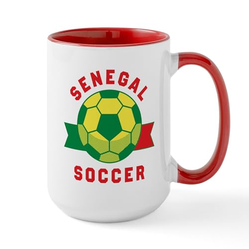 White/Red Inside - Senegal Soccer Mugs