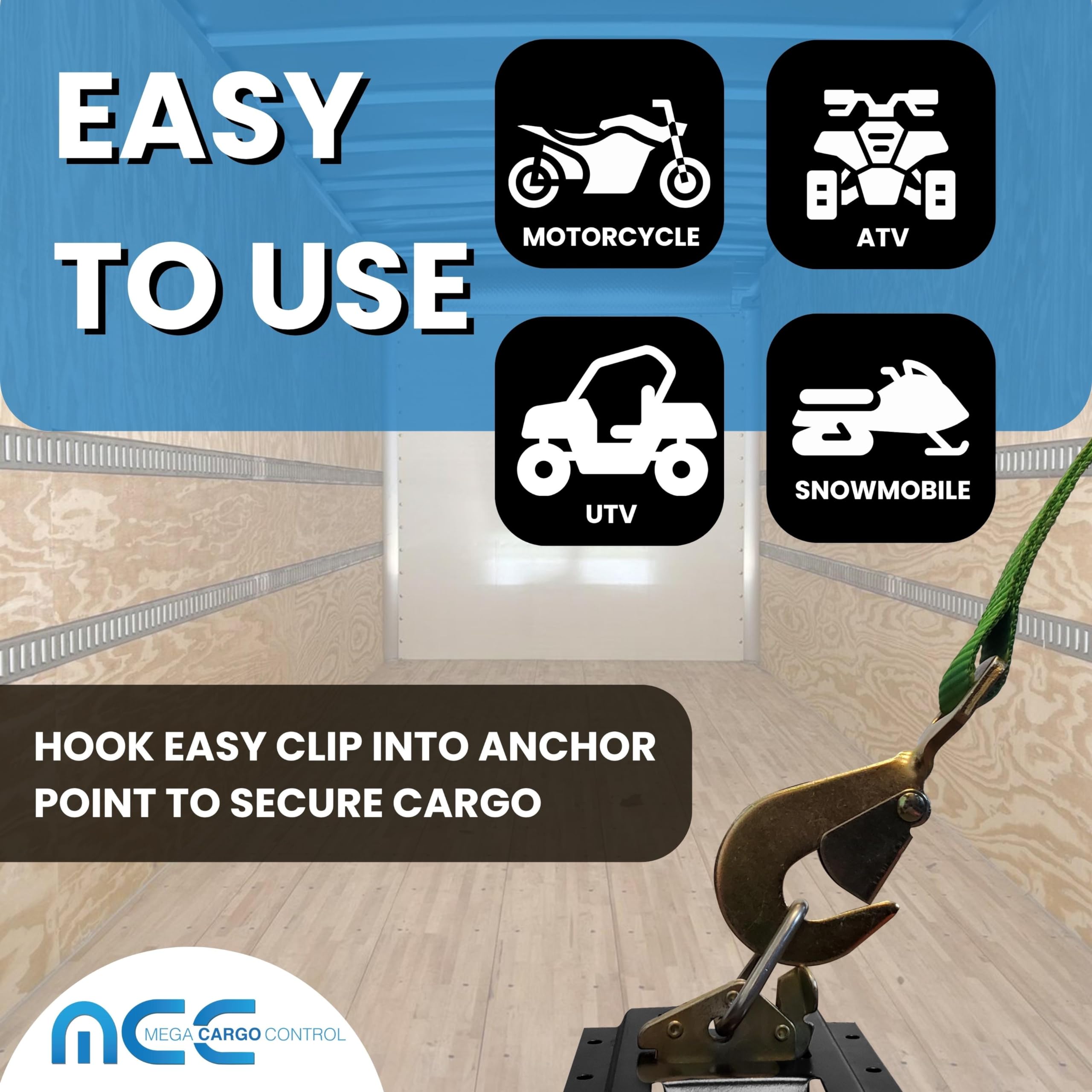 2 Inch x 10 Foot Heavy Duty Ratchet Straps with Twisted Snap Hooks - 3,333 lbs Capacity, Green Tie Down Straps for Flatbed Trailers, Trucks & Cargo Securing (10-Pack) - Perfect for Transporting Motorcycles, ATVs & Construction Equipment