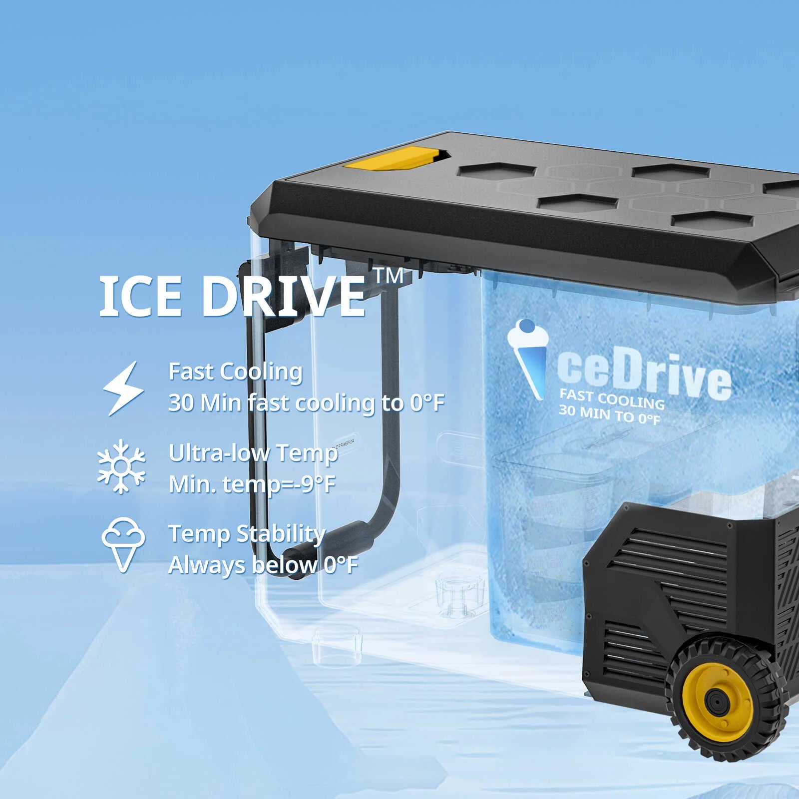 BougeRV ASPEN PRO 12V Dual Zone Portable Refrigerator - Compact Freezer for Camping, Road Trips & RV Travel - Car Fridge for Outdoor Adventures & Home Use