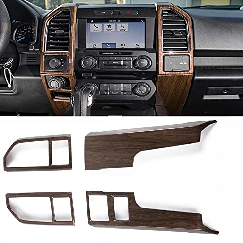 Wood Grain Dash A/C Air Vent Panel 4pcs