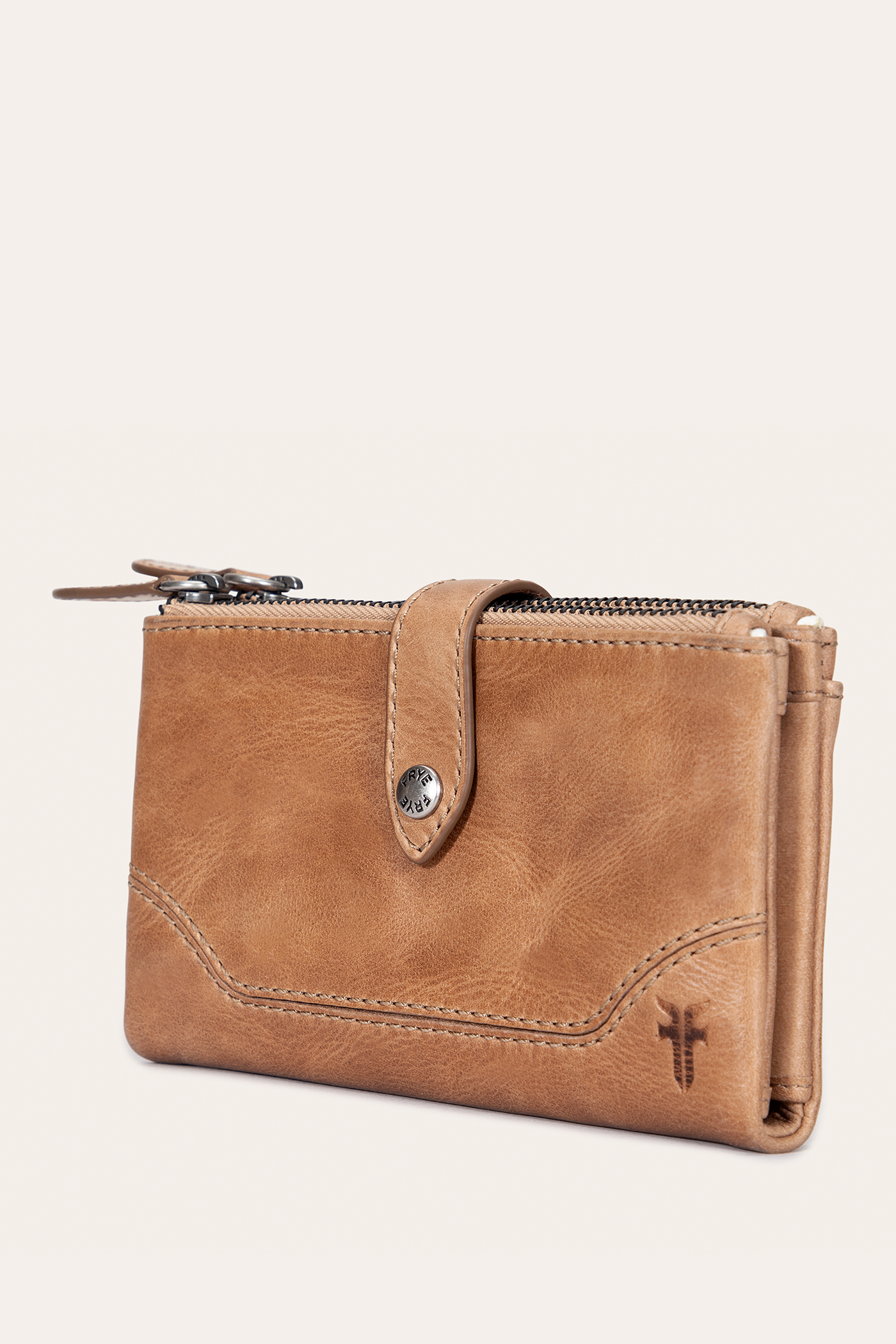 Melissa Double Zip Wallet for Women - Stylish RFID Blocking Leather Wallet with Multiple Card Slots - Perfect for Travel, Shopping & Everyday Use