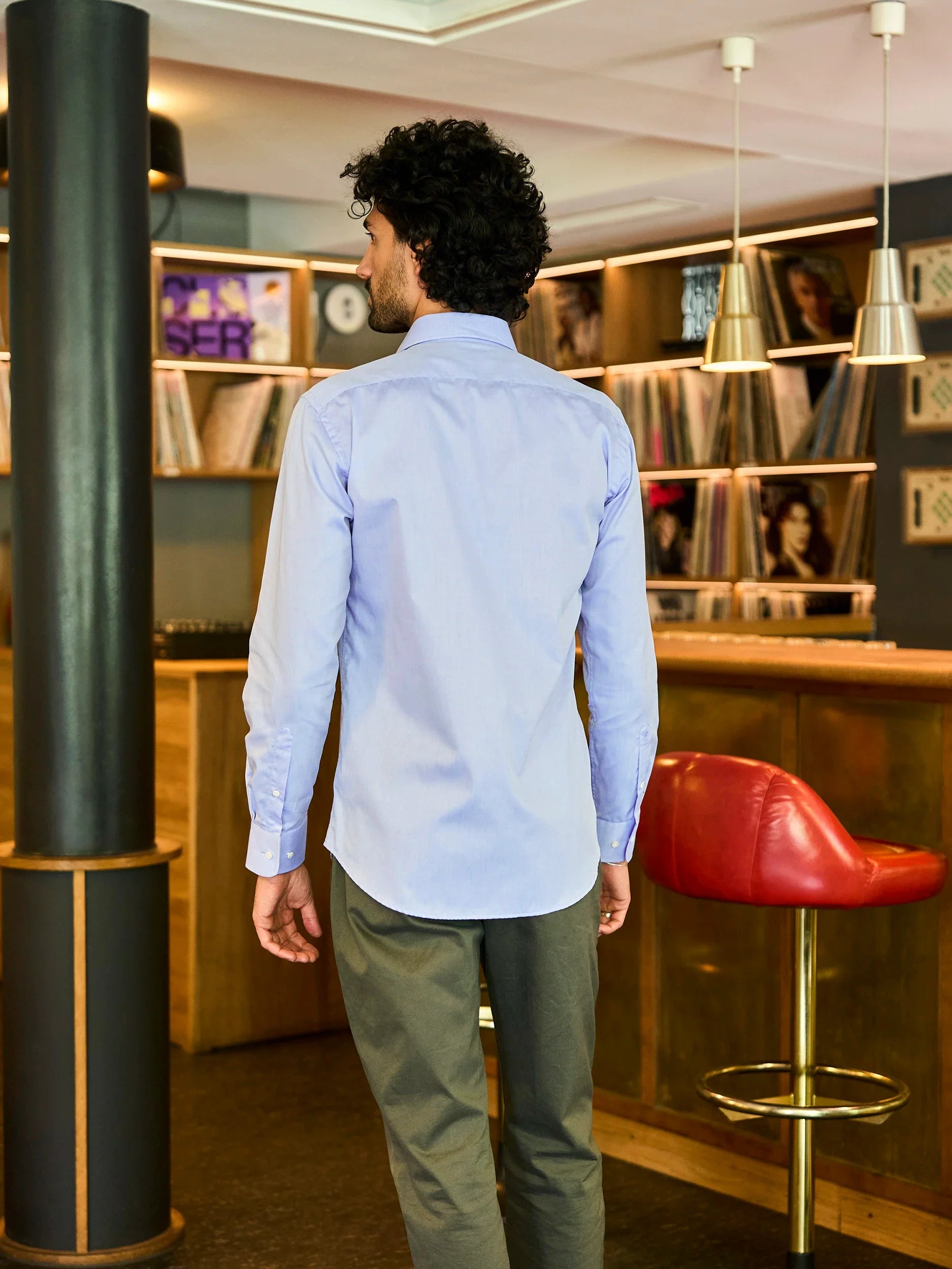Premium Blue Sky Dress Shirt for Men - Classic Slim Fit Business Casual Shirt - Perfect for Office, Weddings & Formal Events