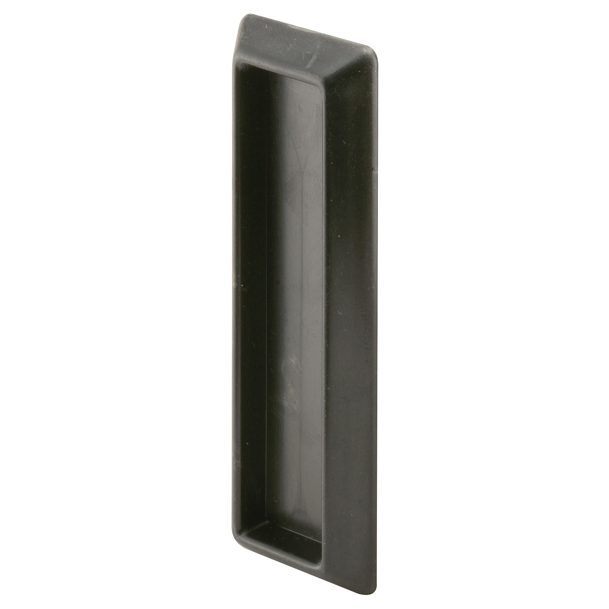 Prime-Line MP2550 Self-Adhesive Window Finger Pulls - Black Plastic (4 Pack) - Easy Installation for Sliding Windows, Shower Doors & Cabinet Doors