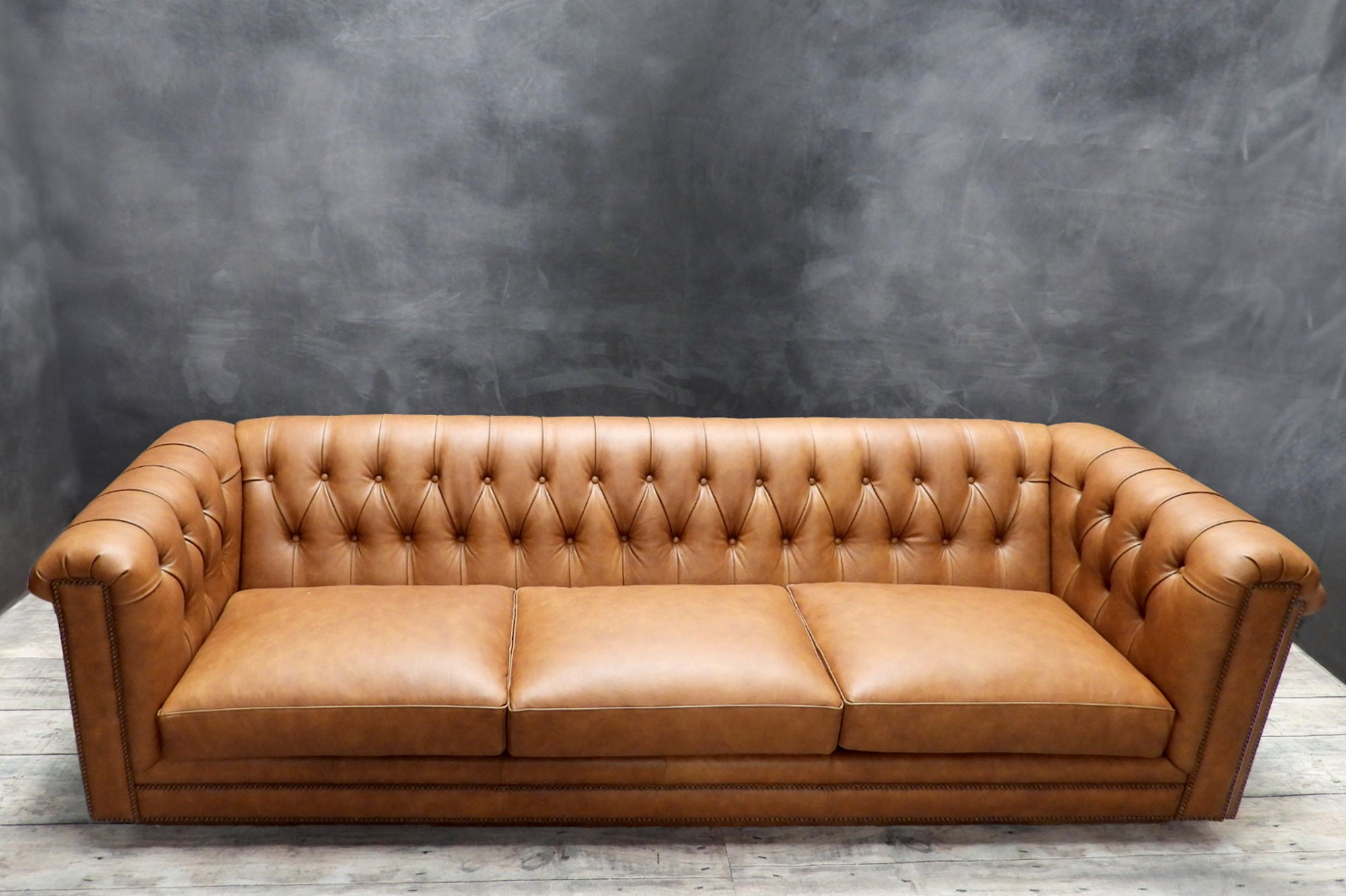 Premium Leonardo Genuine Leather Sofa - Modern Luxury Living Room Furniture for Home & Office Comfort