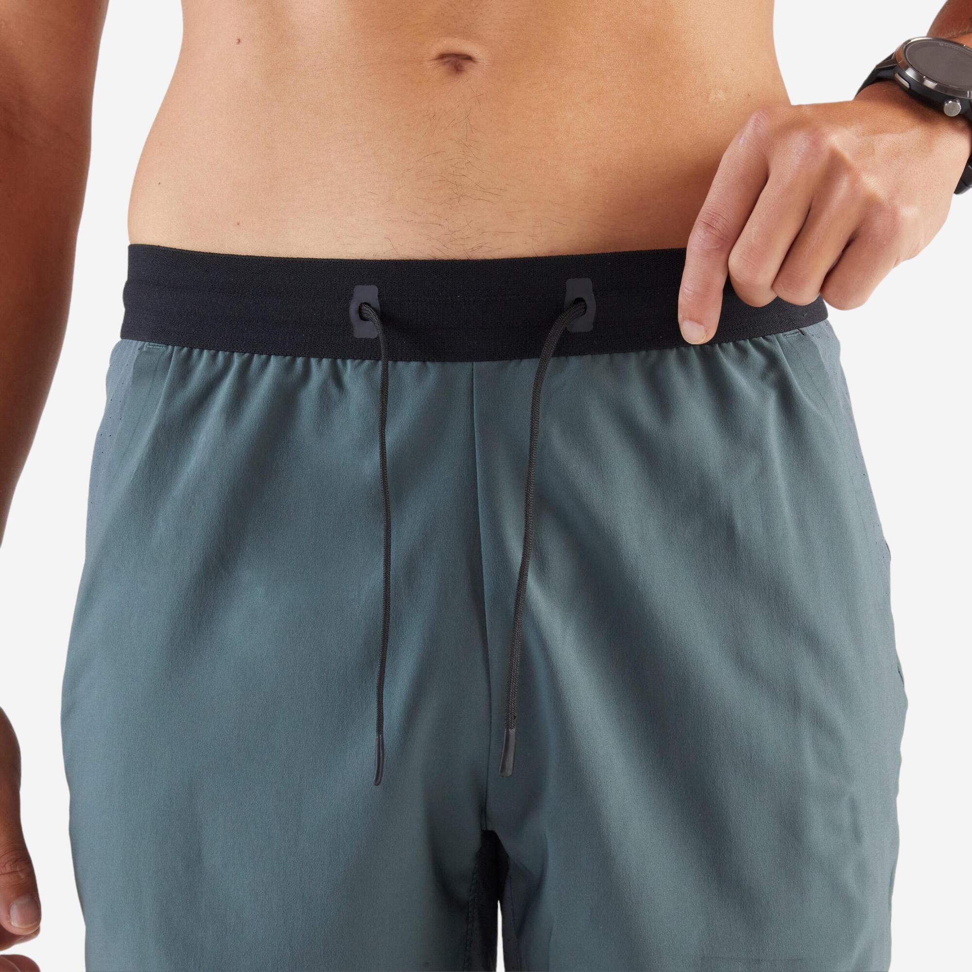 Kiprun Men's Run 500 Breathable Quick-Dry Running Shorts - Lightweight Athletic Shorts for Jogging, Gym Workouts & Outdoor Sports