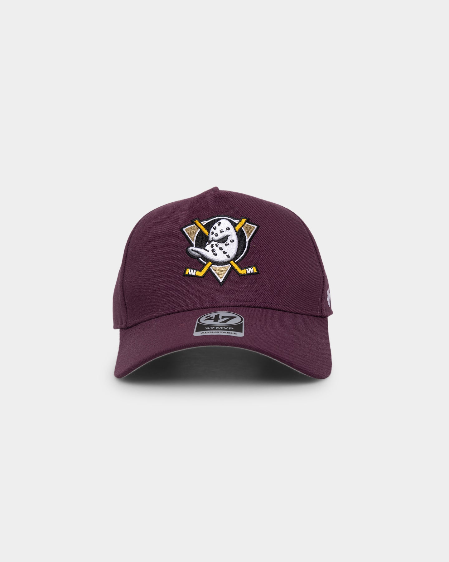 47 Brand Anaheim Ducks MVP DT Snapback Cap - Adjustable Plum Hockey Hat for Men & Women - Perfect for NHL Games, Sports Events & Casual Wear
