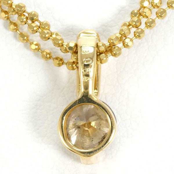 18K Yellow Gold Brown Diamond Necklace for Women - Elegant Luxury Jewelry Gift for Anniversary, Birthday & Special Occasions