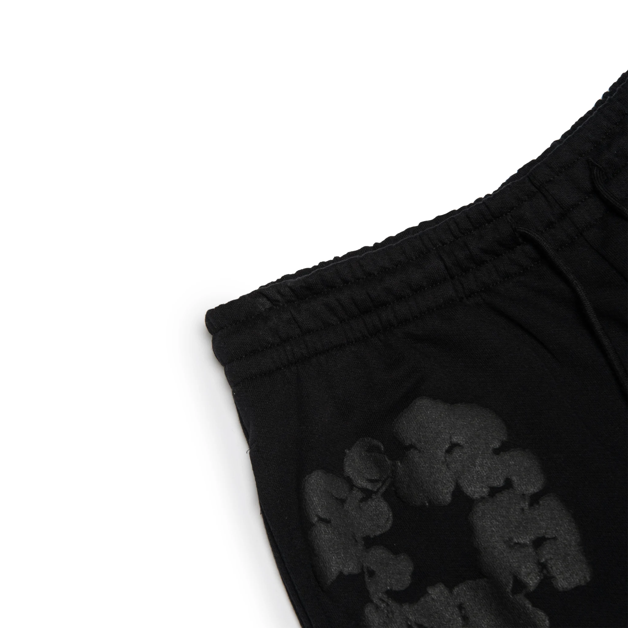 Vintage Denim Tears Cotton Wreath Black Monochrome Sweatpants - Men's Casual Joggers for Streetwear & Lounge Wear