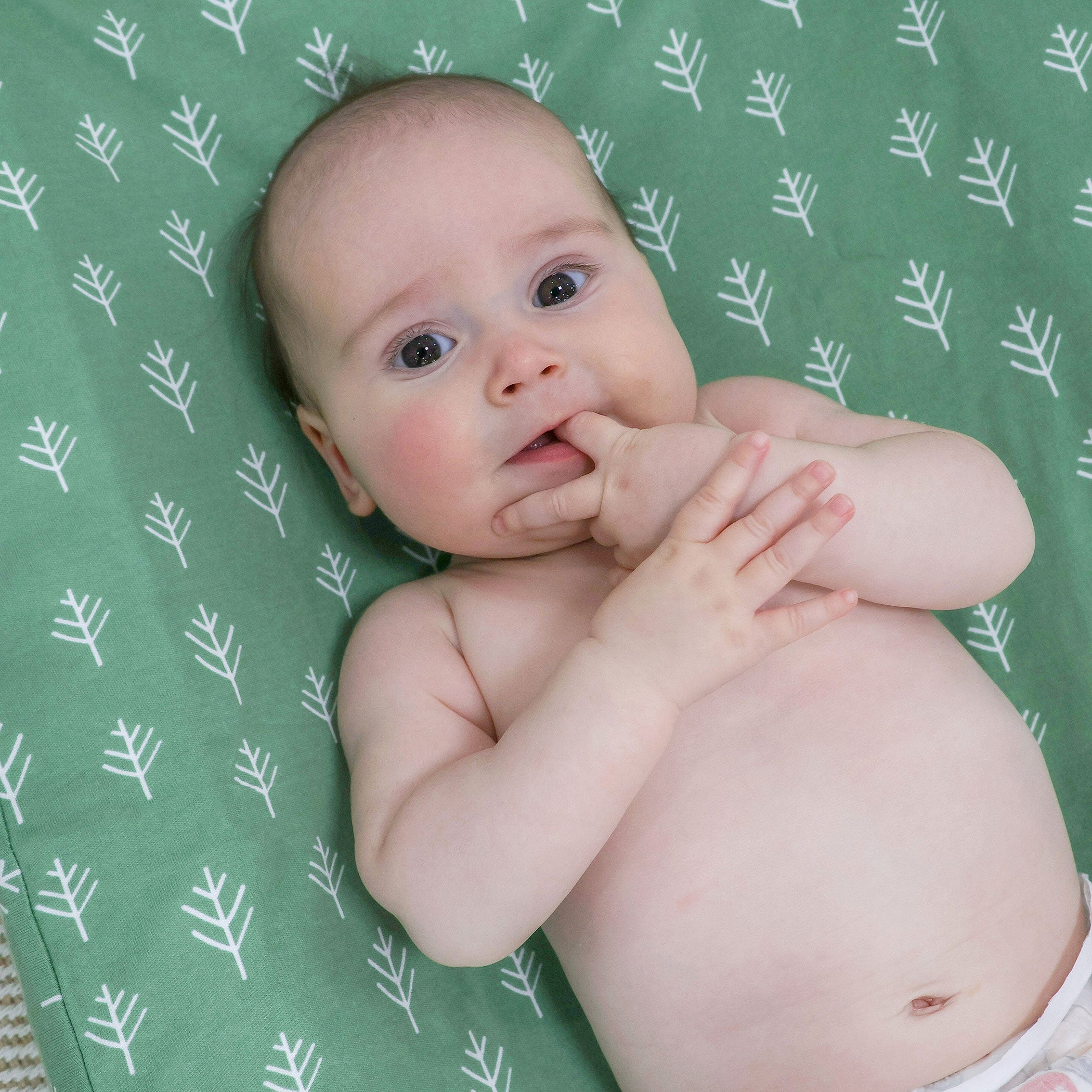 Nordic Style 2-Pack Waterproof Changing Pad Covers - Soft Avocado & Forest Green for Baby Nursery | Perfect for Diaper Changes, Travel & Daycare Use