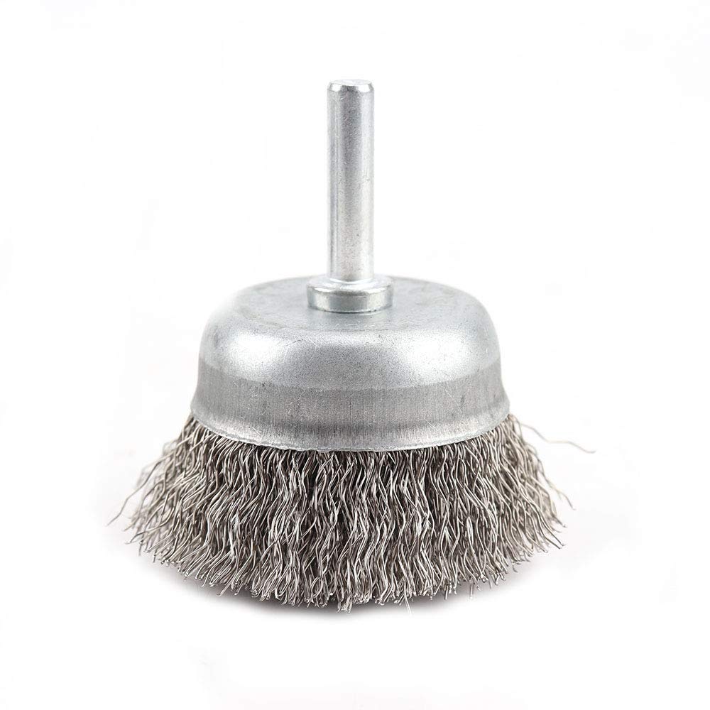 5-Pack 2-Inch Crimped Wire Cup Brush Set for Power Drill - 0.3mm Wire (0.0118In) - Perfect for Metal Cleaning, Rust & Paint Removal - Ideal for Automotive, Welding & DIY Home Projects