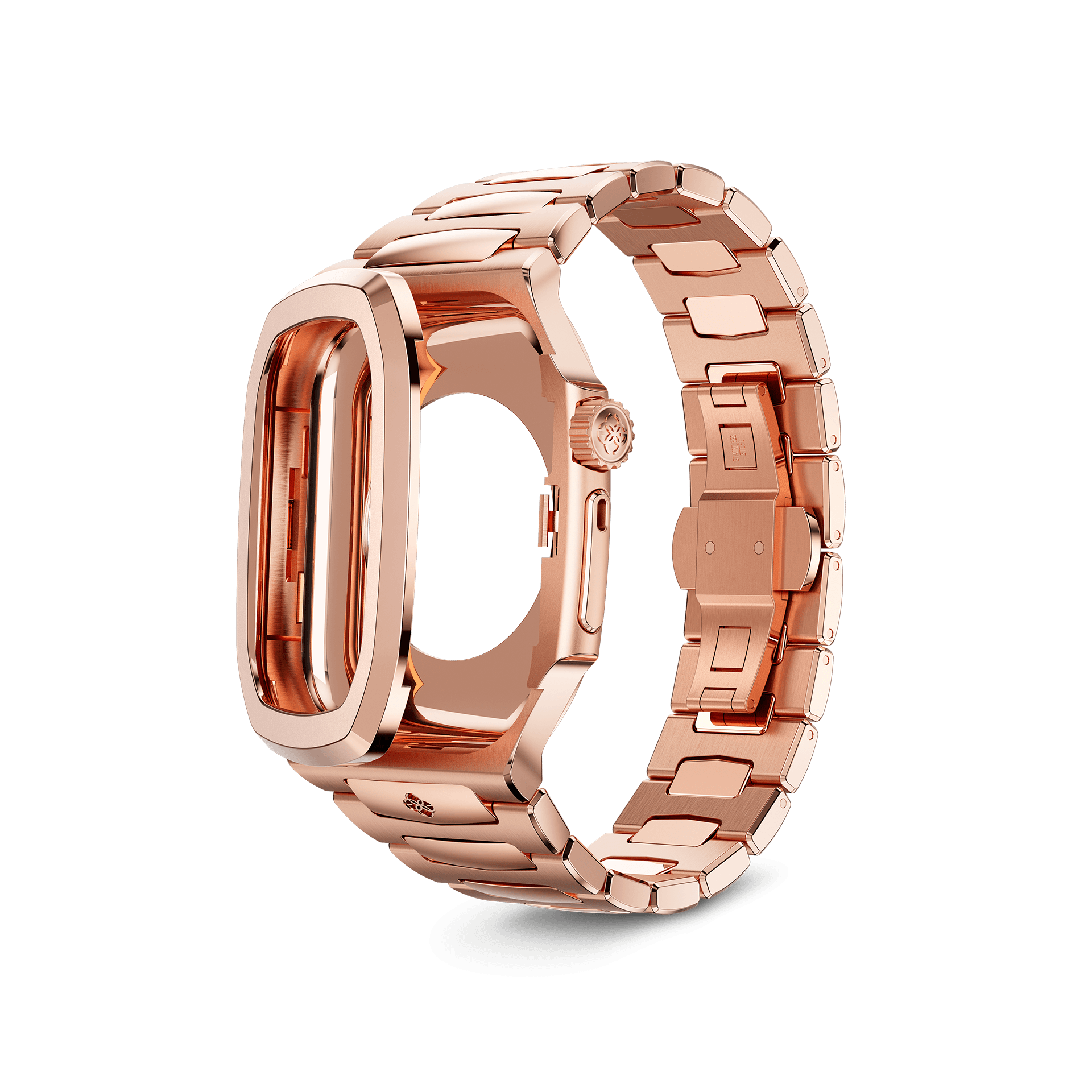 Apple Watch Case RO45 - Rose Gold Protective Cover for Apple Watch Series 1-9, 45mm - Slim Fit, Scratch Resistant, Fashionable Smartwatch Accessory for Workout, Running & Daily Wear