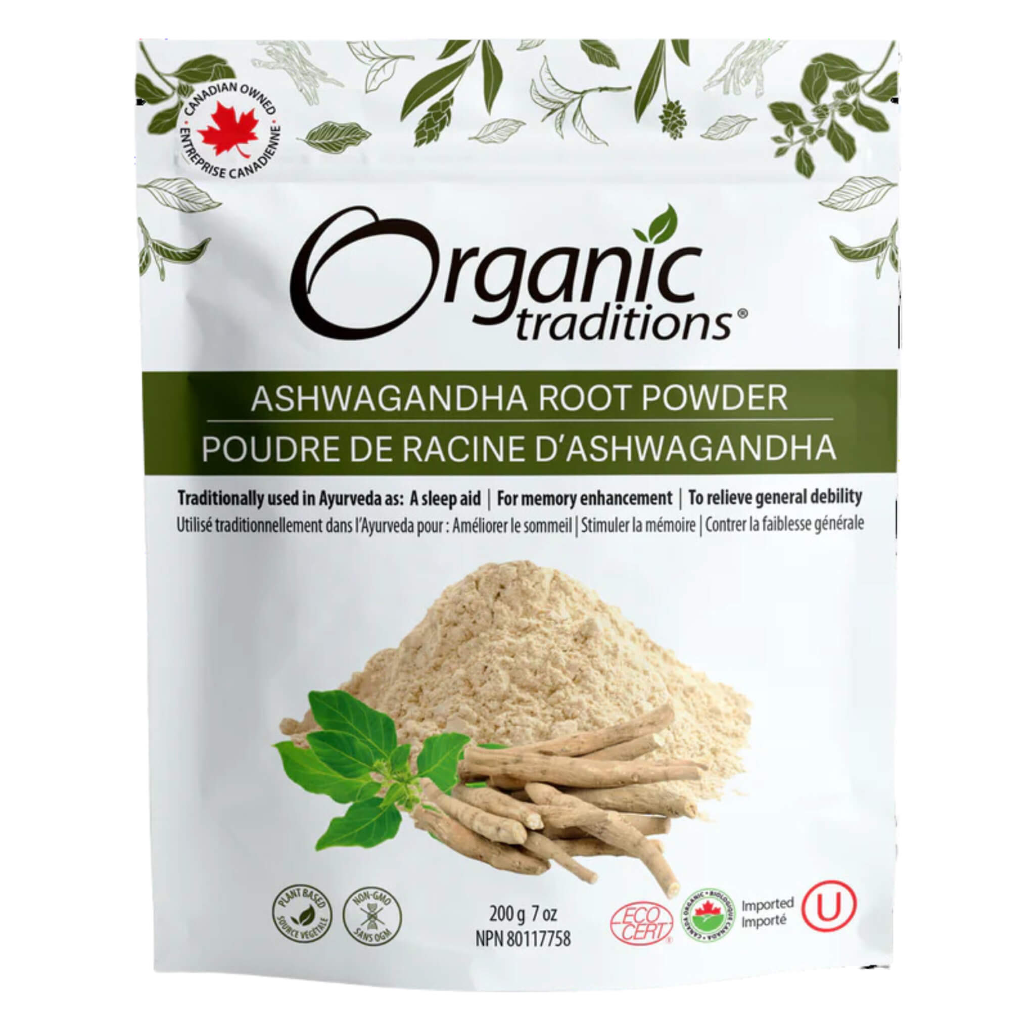 Organic Ashwagandha Root Powder for Stress Relief & Sleep Support - 100% Pure Natural Adaptogen Supplement for Anxiety, Energy & Immunity Boost - Perfect for Smoothies, Tea & Wellness Routines