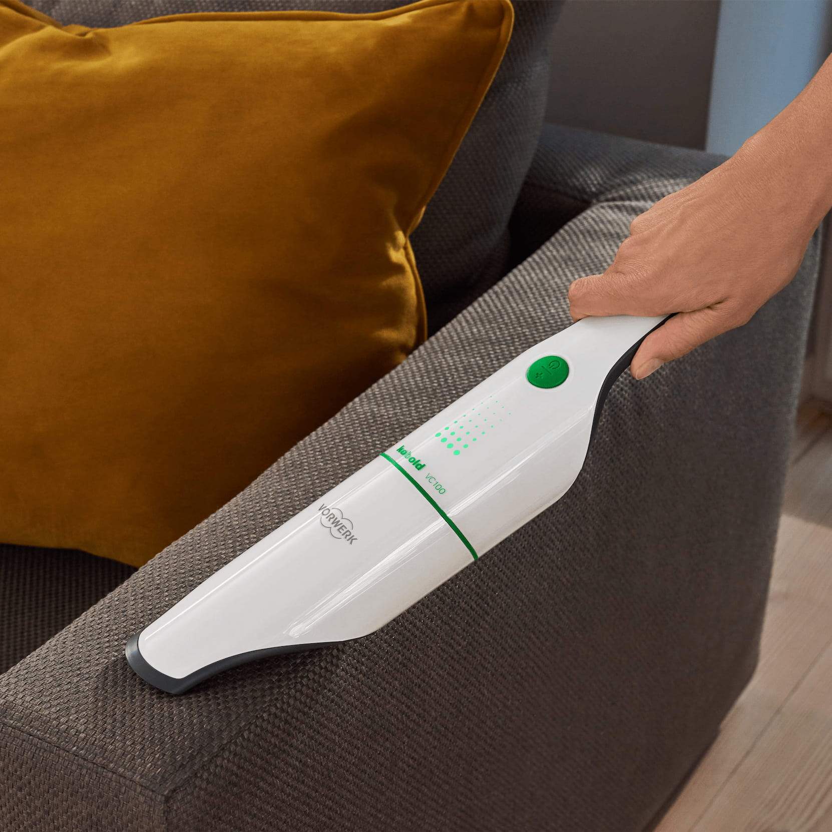 Kobold VC100 Handheld Vacuum Cleaner - Powerful Cordless Mini Vac for Car, Home & Office - Compact & Lightweight Portable Vacuum for Pet Hair, Crumbs & Dust