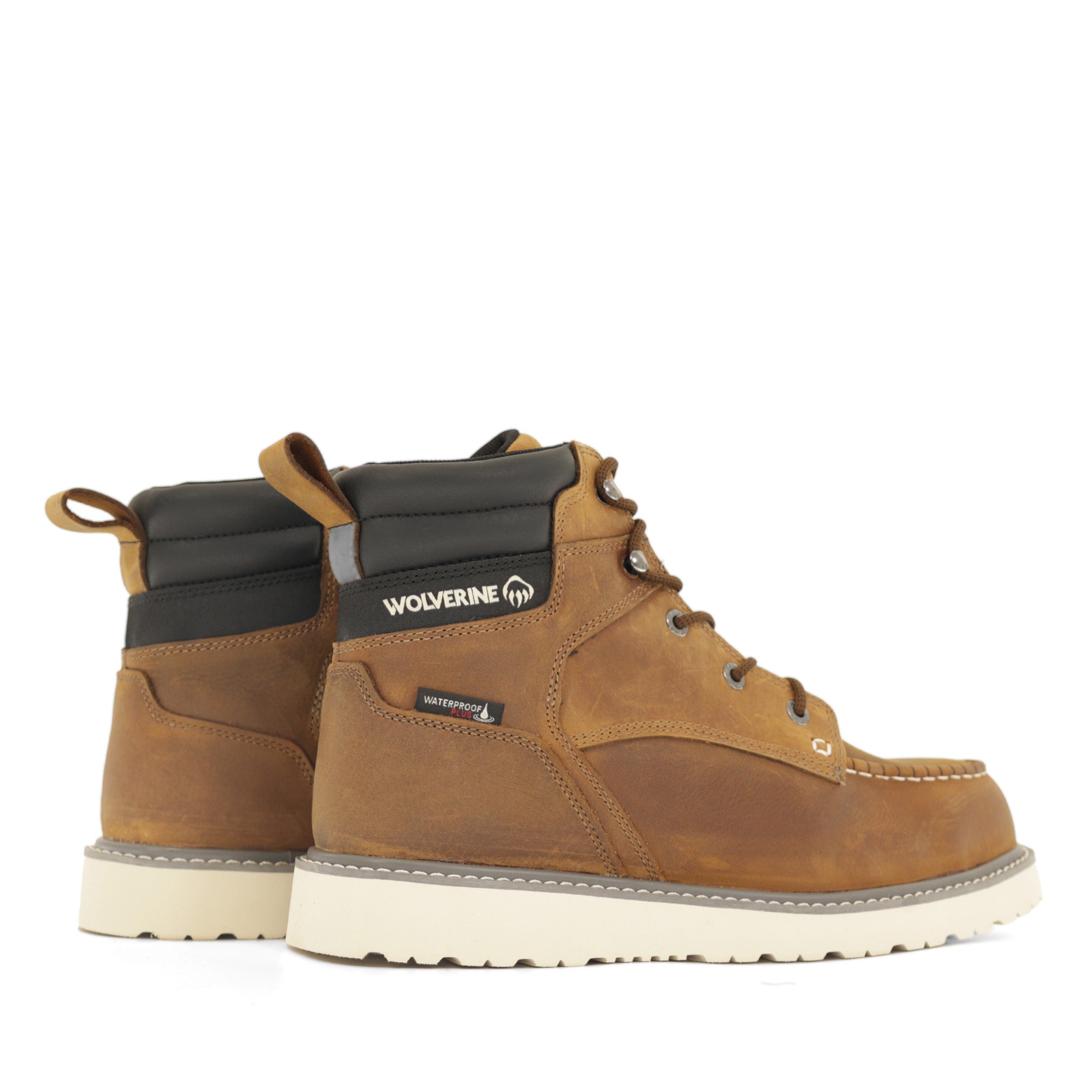 Premium Trade Wedge Steel Toe Work Boots - OSHA Compliant Safety Shoes for Construction & Outdoor Work