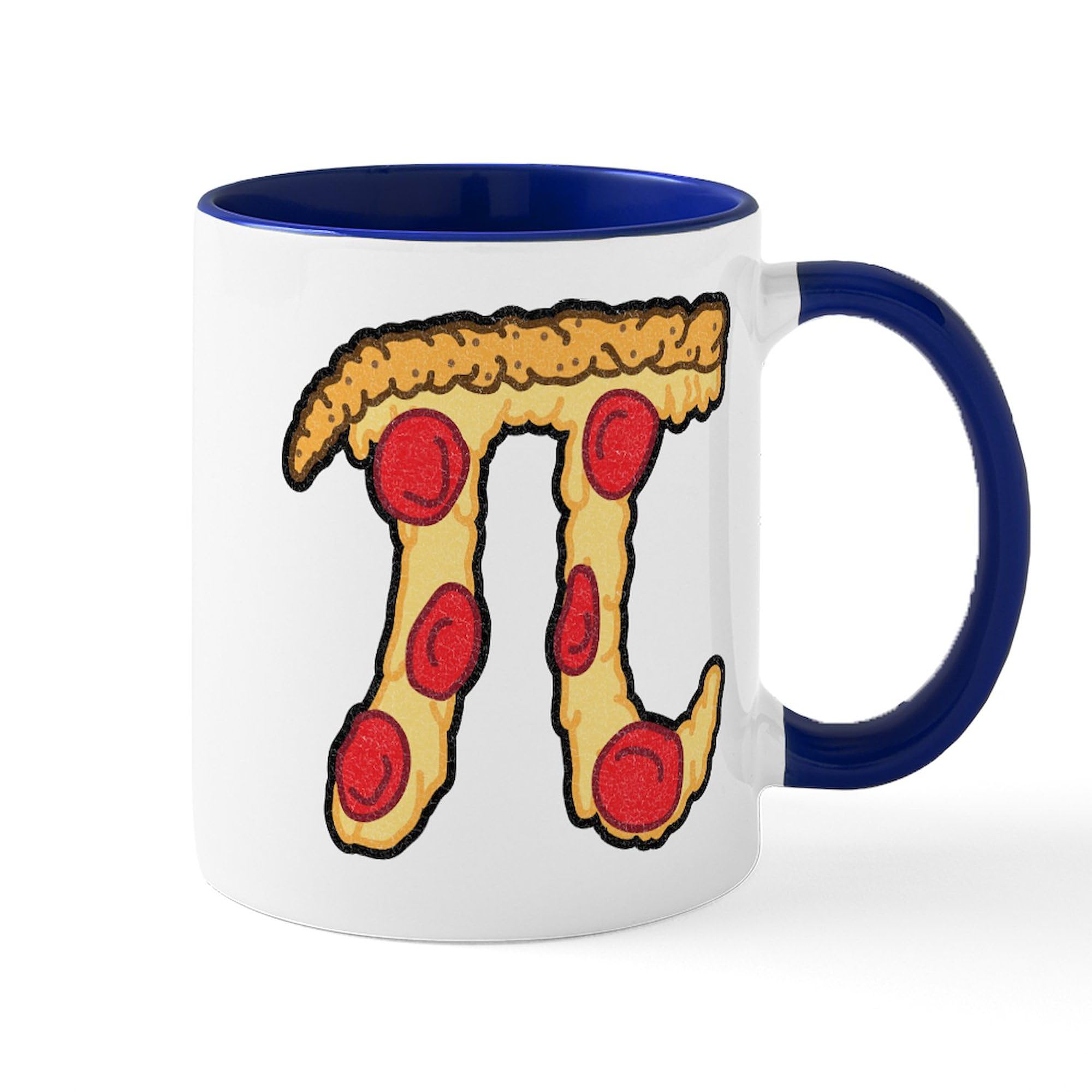 Pizza Pi 11 oz (325 ml) Ceramic Coffee Mug - Funny Math Gift for Teachers & Students - Perfect for Office, Classroom & Home Use