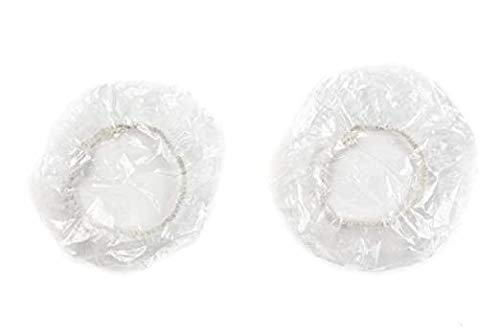 100 Pcs Waterproof Ear Protectors for Shower, Bathing & Hair Dye - Reusable Spa Ear Covers for Home, Hotel & Salon Use - Keep Ears Dry During Swimming, Washing Hair & Beauty Treatments