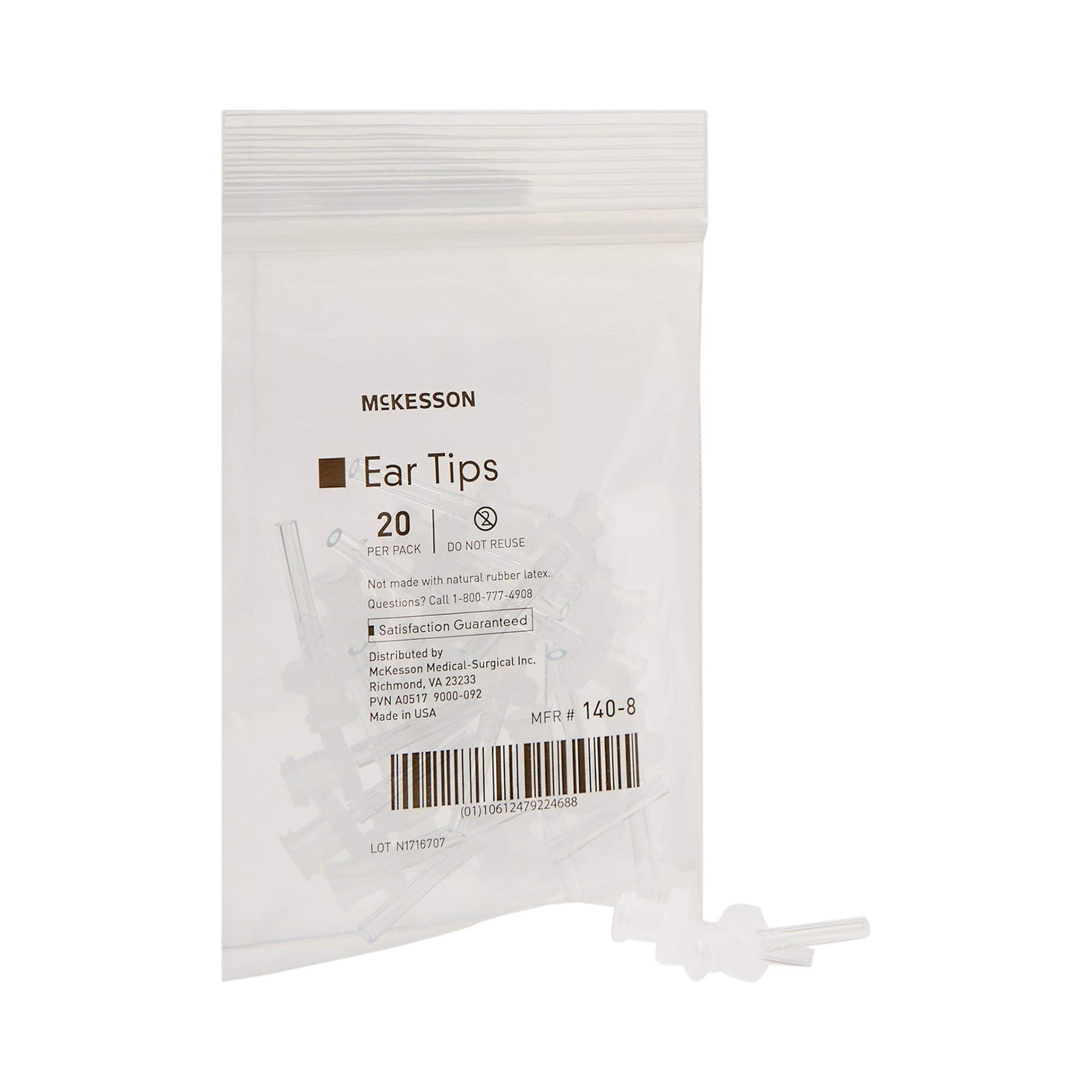 McKesson Disposable Single-Use Ear Tips for Ear Wash System - 200 Count (20 Tips x 10 Packs) - Perfect for Home Ear Cleaning & Professional Medical Use