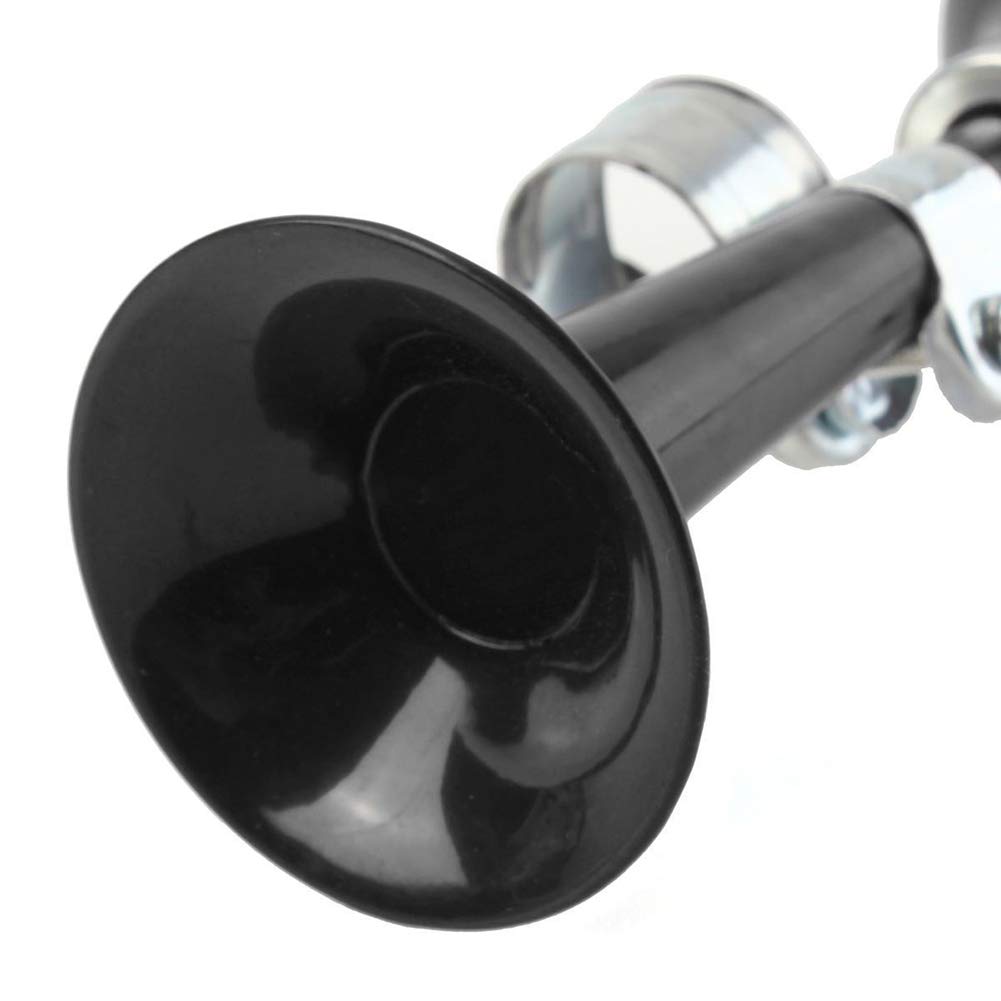 **Loud Bicycle Air Horn & Retro Bike Bell - Black Rubber Squeeze Alarm for Cycling Safety - Perfect for Urban Commuting & Mountain Biking**