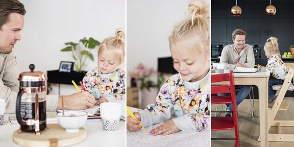 Stokke Tripp Trapp Complete High Chair with Baby Tray - Adjustable Wooden Highchair for Toddlers & Kids - Perfect for Dining, Feeding & Learning at Home