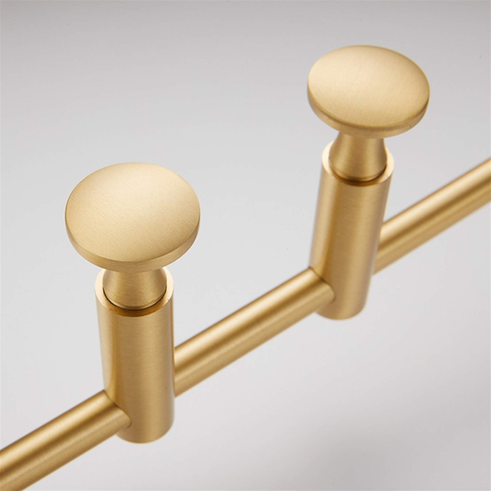 Premium Rotatable Brass Coat Rack - Wall Mounted Light Luxury Clothes Hook for Bedroom & Living Room | Space-Saving Entryway Organizer for Hats, Coats & Jackets (Perfect for Small Apartments & Modern Home Decor)
