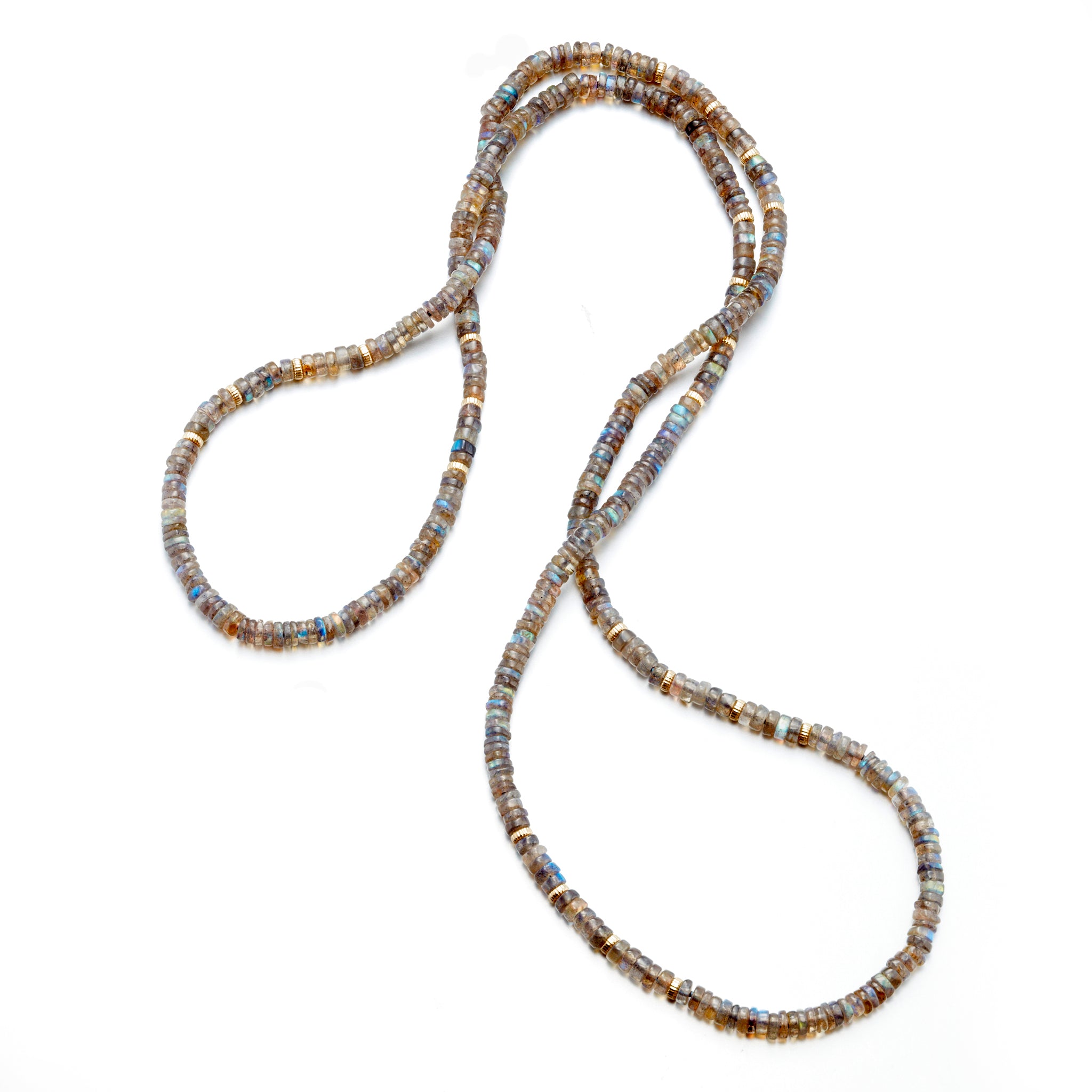 Labradorite & Gold Rope Necklace for Women – Elegant Gemstone Jewelry for Everyday Wear, Gift Giving & Special Occasions