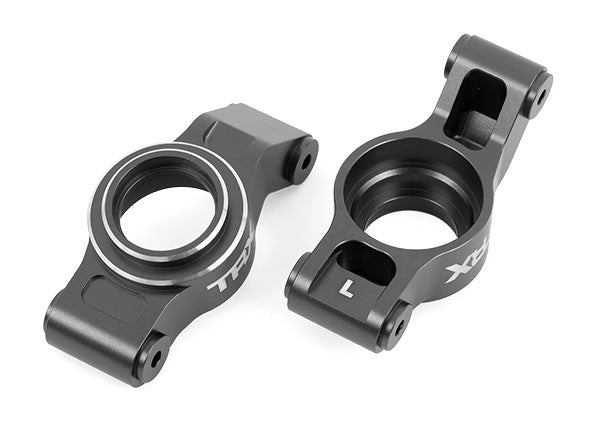 High-Quality Aluminum Stub Axle Carriers - Left & Right Side (Gray) - Durable Replacement for Off-Road & Performance Vehicles - Perfect for Jeep, Truck & SUV Upgrades