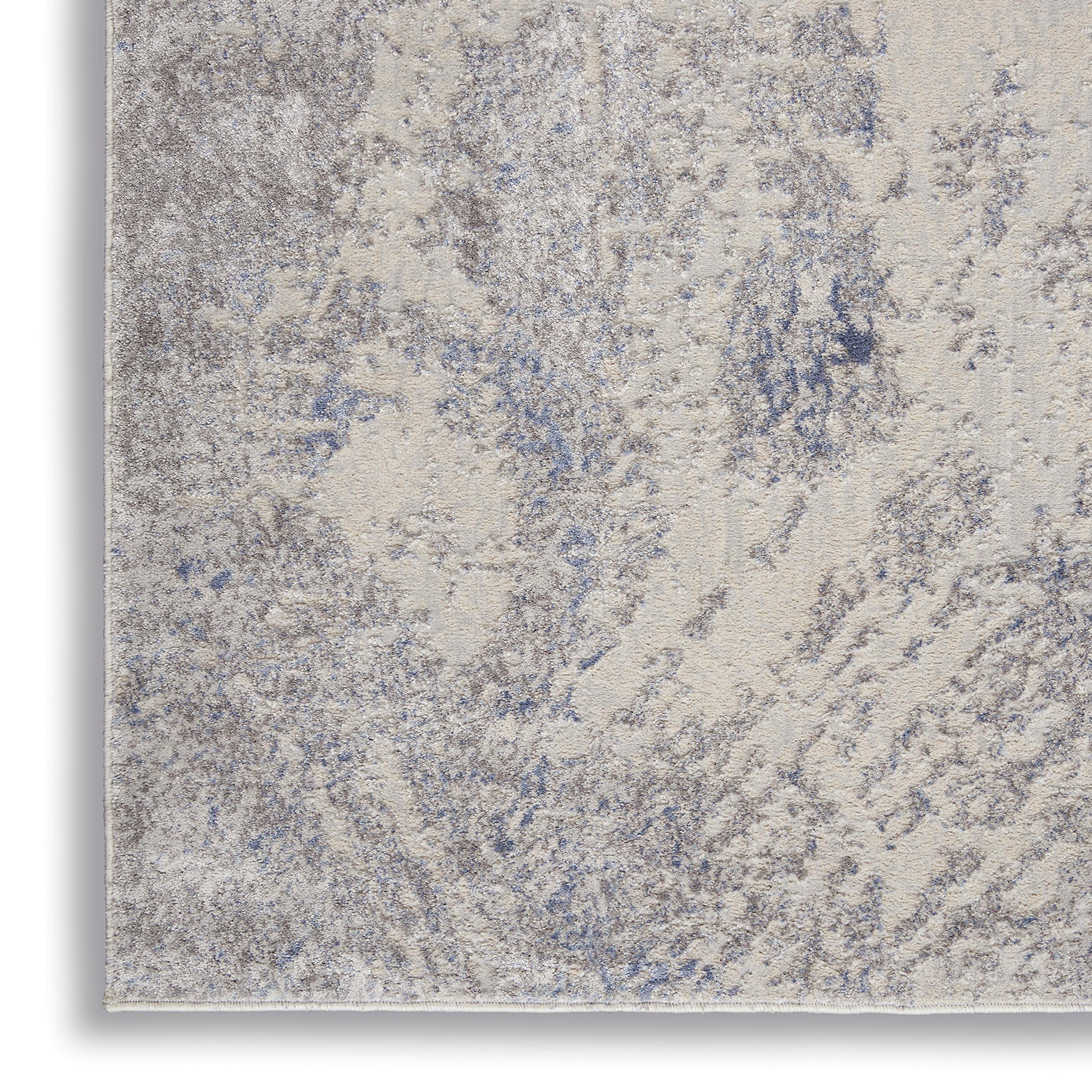 Nourison Sleek Textures Abstract Ivory/Grey 7'10