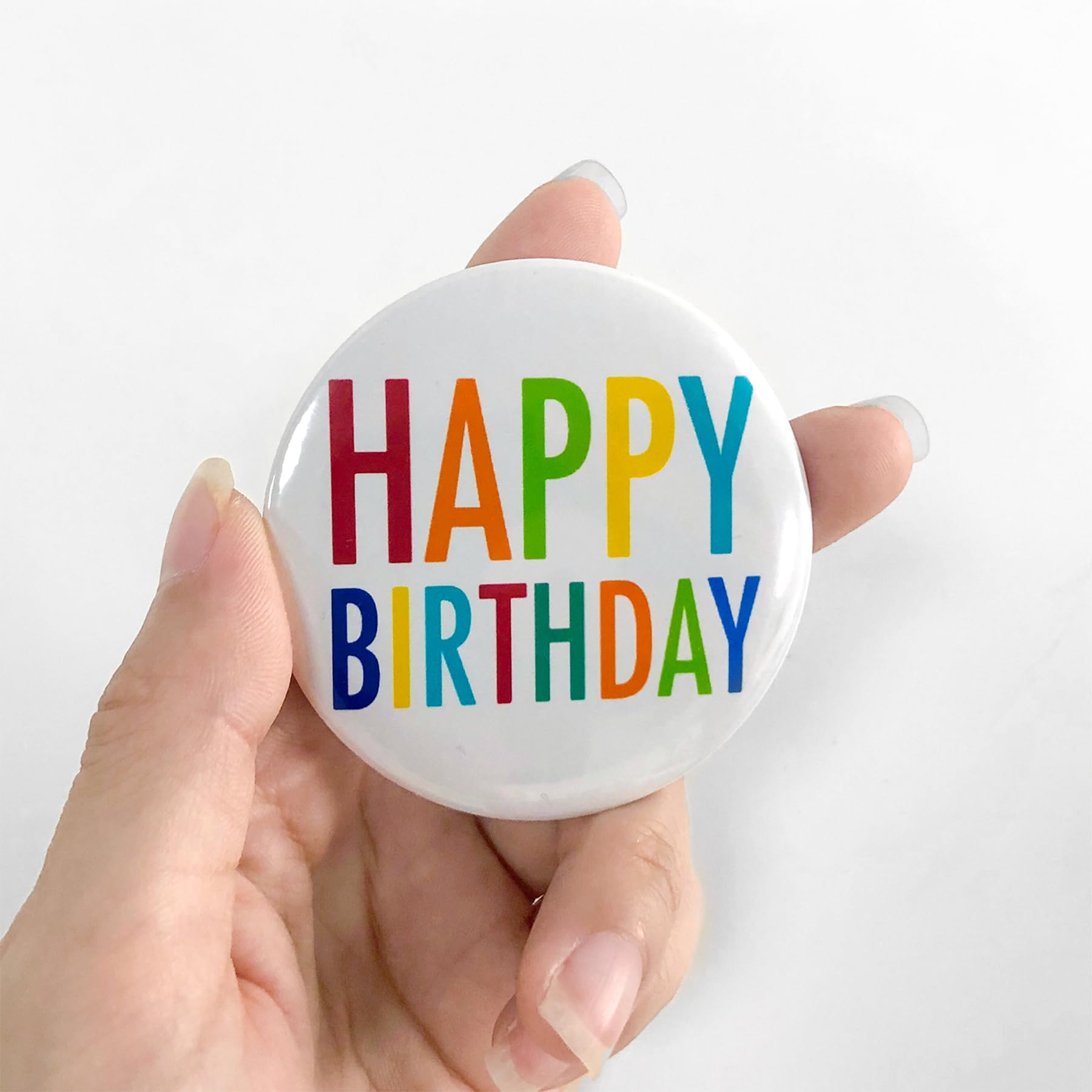 Birthday Girl Pin Badges - Cute Tinplate Party Favors for Girls Birthday Celebrations, Baby Showers & Special Events