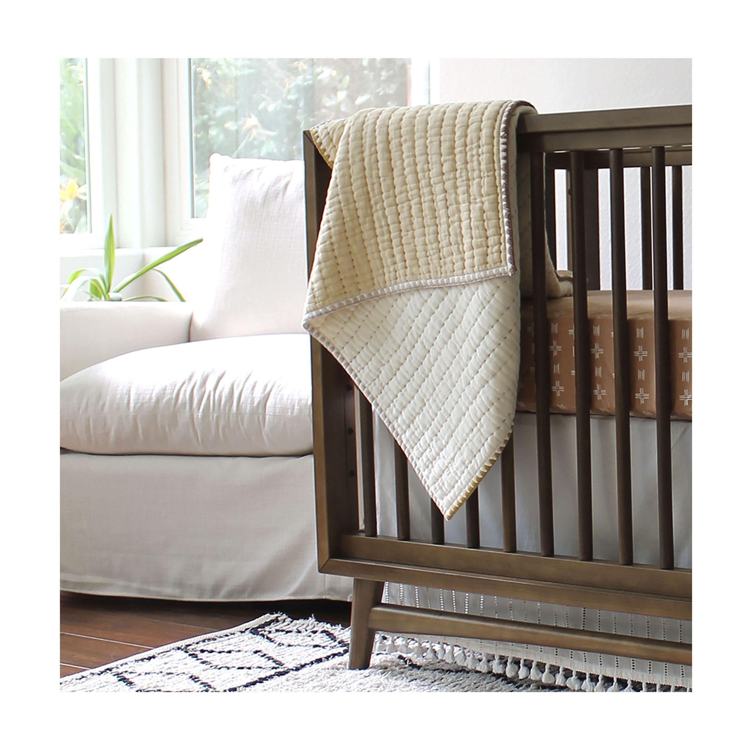 Soft Cotton Crane Baby Blanket - 36