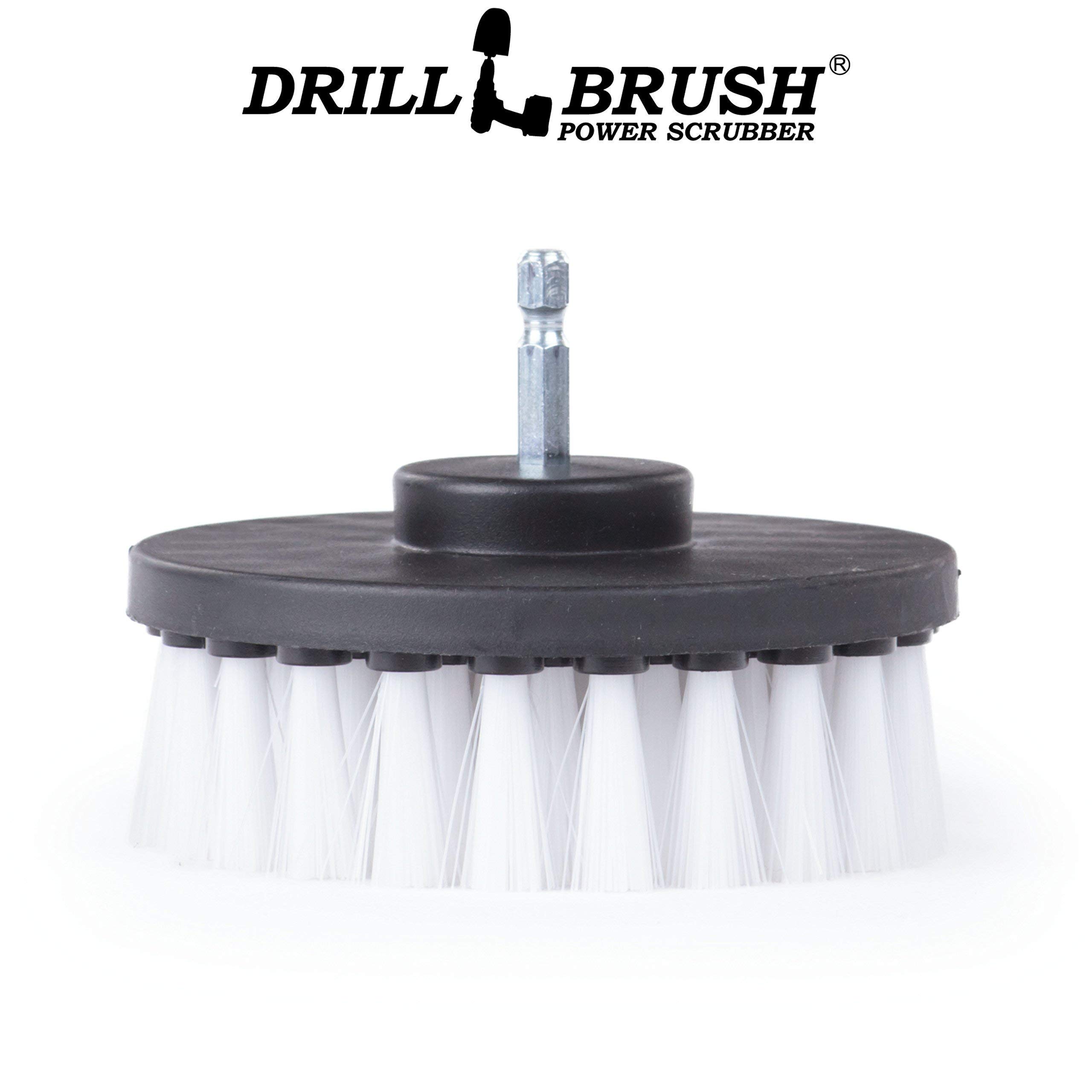 Boat & Kayak Drill Brush Cleaner for Hull, Windshield & Shower - Multi-Surface Scrubber