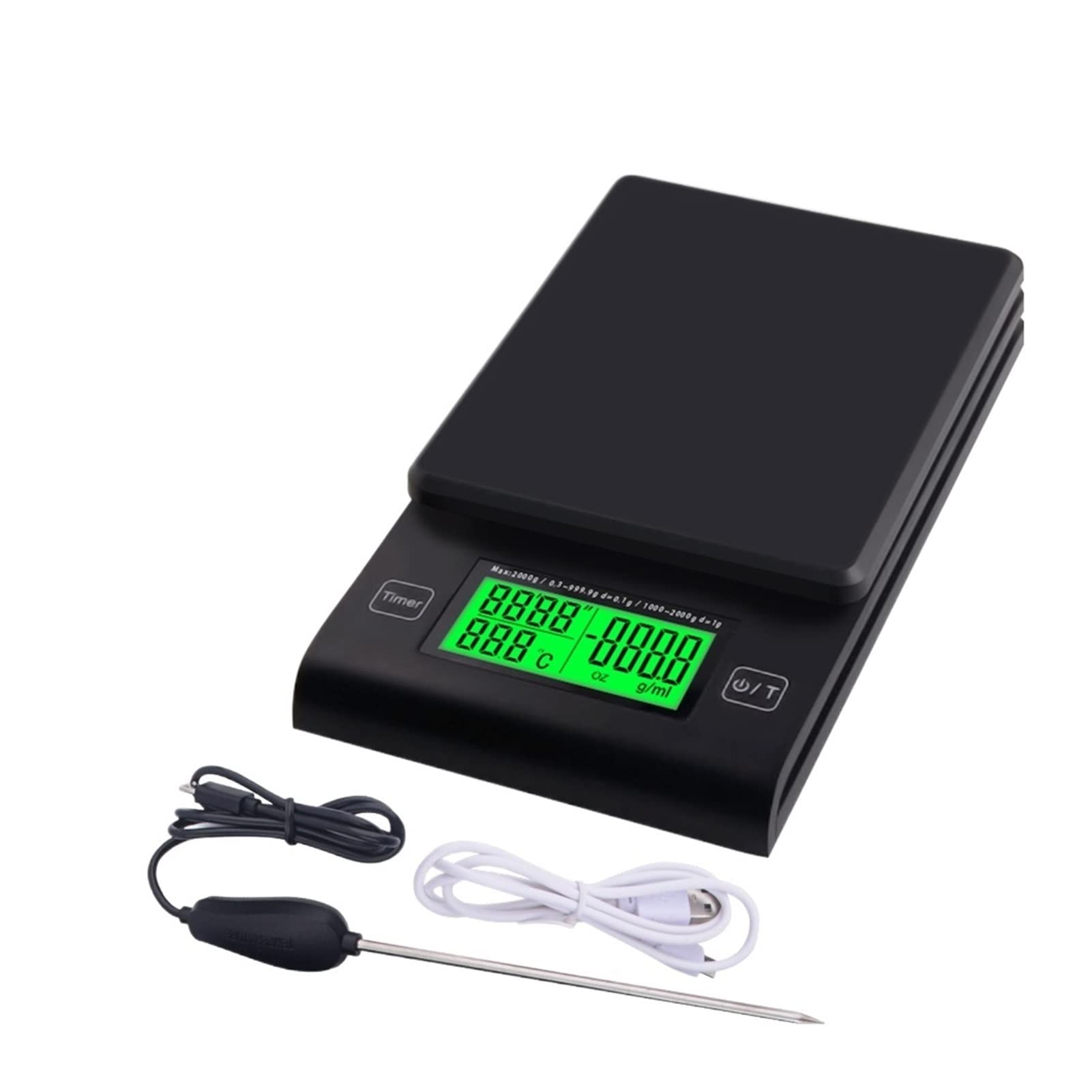 **Digital Kitchen Scale - Precise Multifunctional Food Scale for Cooking, Baking & Coffee with LCD Display | Reliable Measurement Tool for Home & Professional Use**