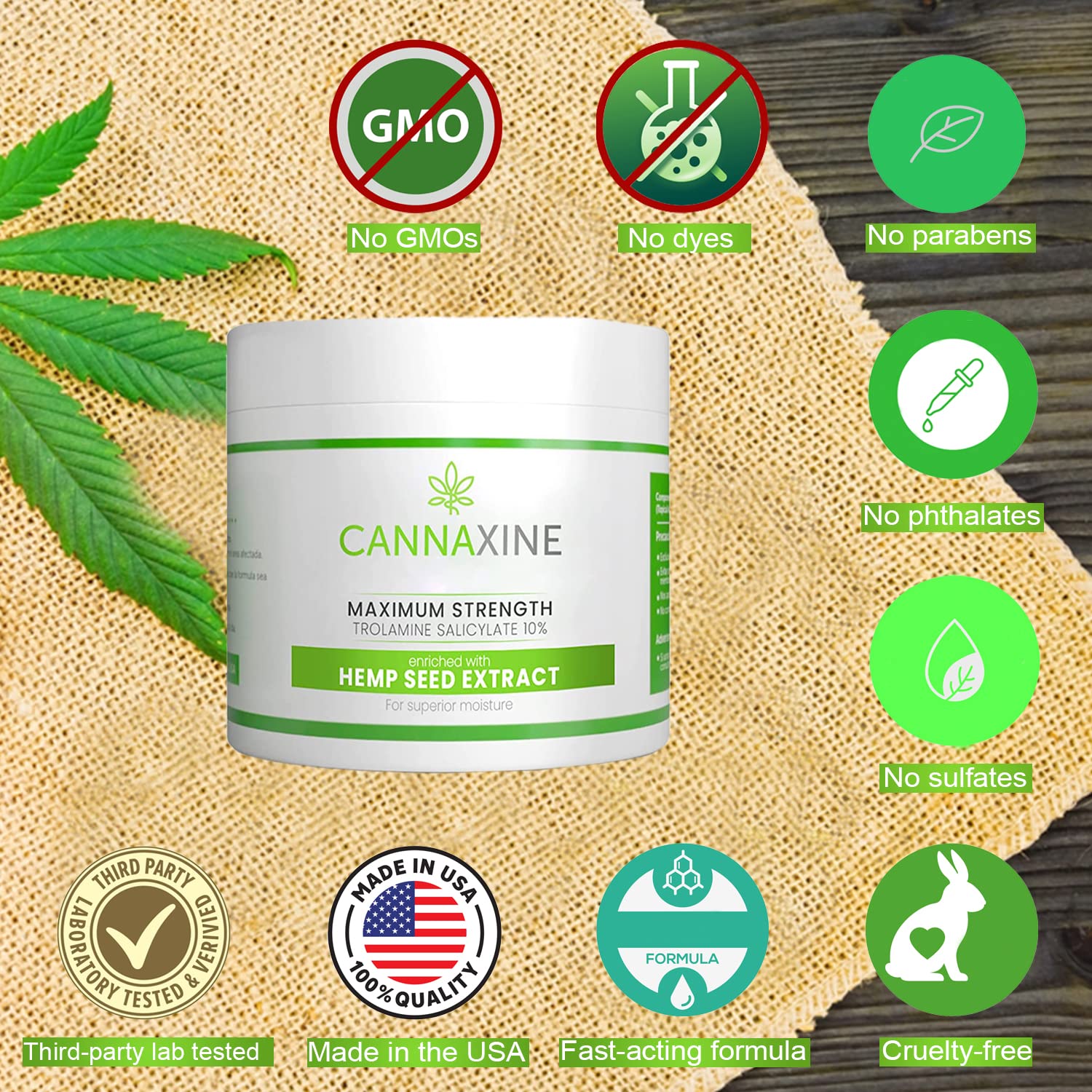 Cannaxine Instant Numbing Hemp Cream & Roll On Set - Maximum Strength Vegan Pain Relief for Shoulder, Knee, Foot, Neck, Muscle & Joint Pain - Backache Relief (Pack of 3) | Perfect for Post-Workout Recovery & Chronic Pain Management