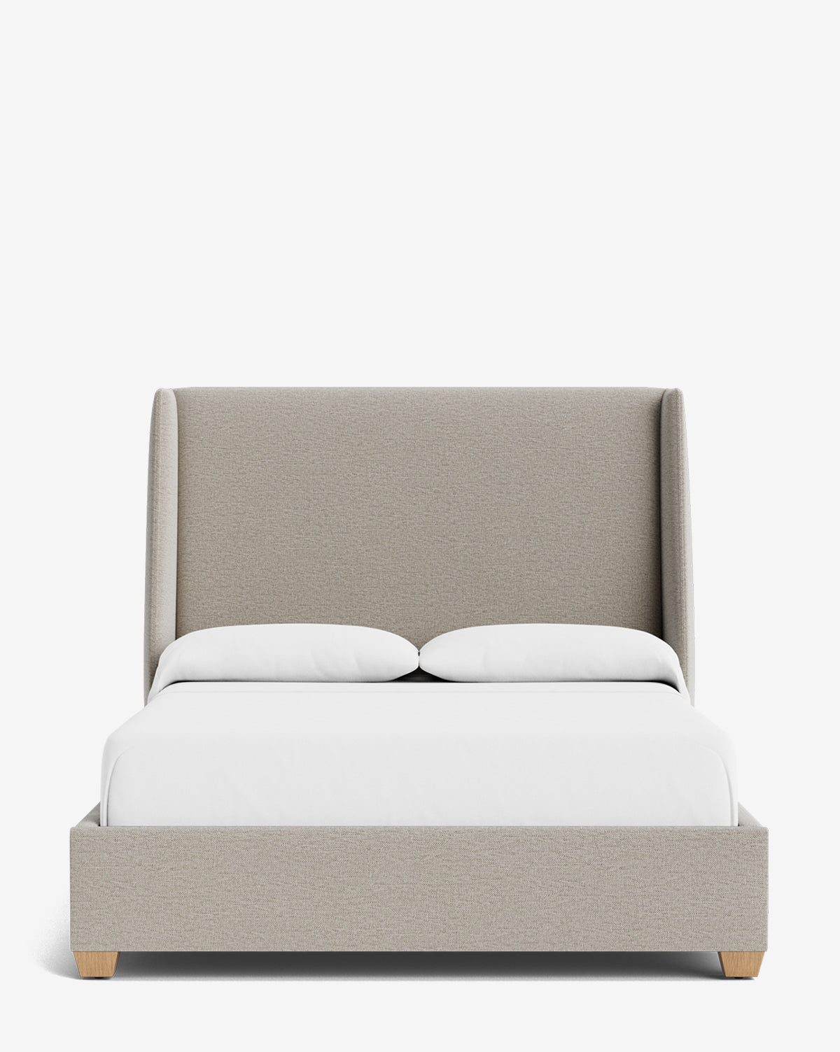 Walt Bed Tall Headboard - Queen Size Upholstered Bed Frame with Adjustable Height - Perfect for Modern Bedroom Decor & Small Spaces