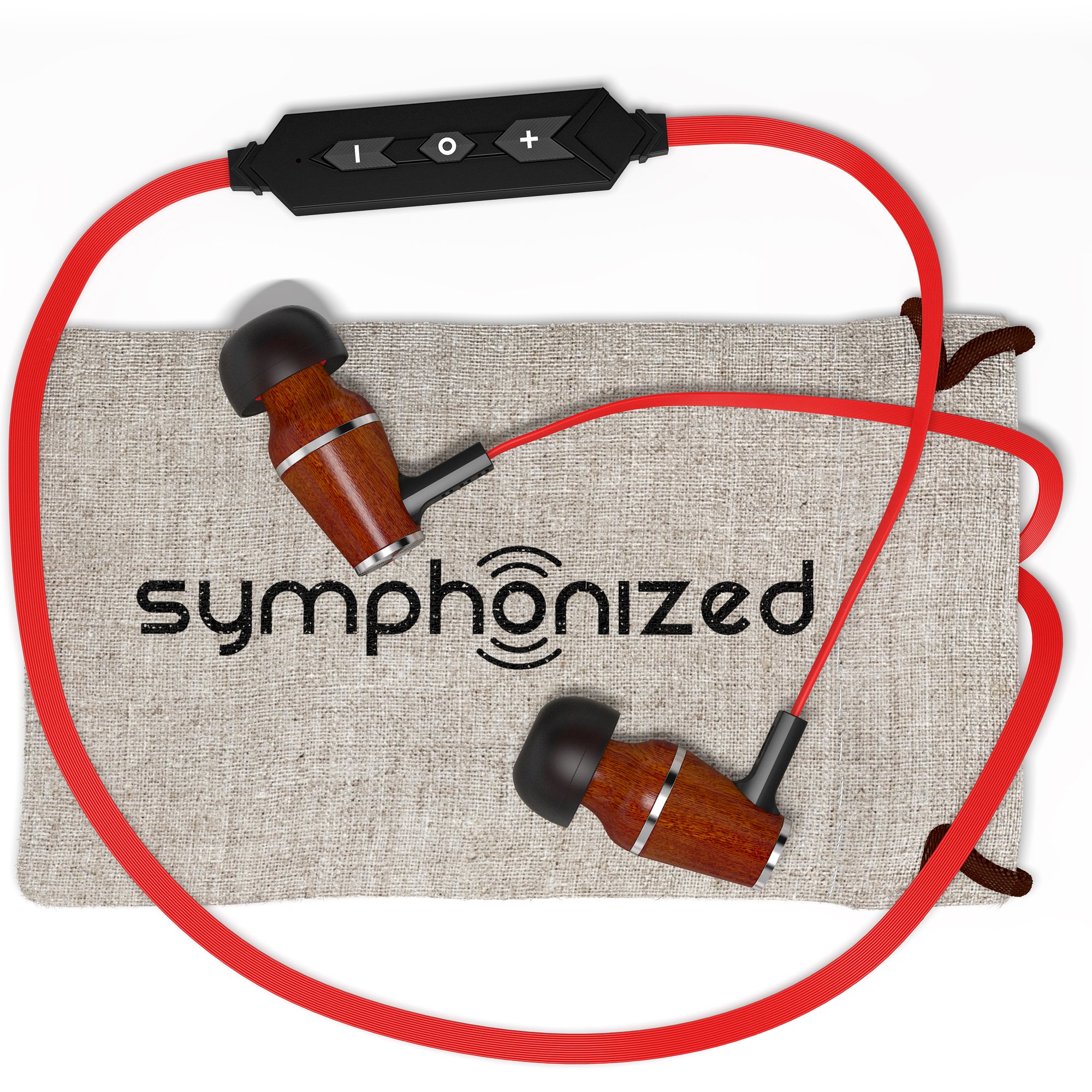 Symphonized Neckband Bluetooth Headphones - Wireless Sport Earbuds with Earhooks, Sweatproof & Secure Fit for Running, Gym & Workouts | Built-in Mic for Calls | Long Battery Life | Perfect for Fitness & Outdoor Activities