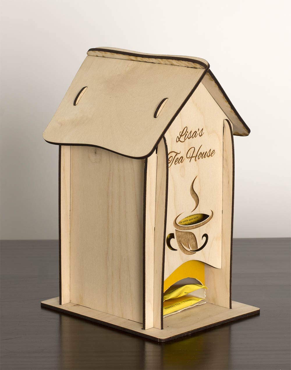 Personalized Tea Bag Holder & Dispenser for Tea Lovers - Elegant Tea Storage Organizer for Kitchen, Office, or Gift - Perfect for Loose Leaf Tea & Tea Bags