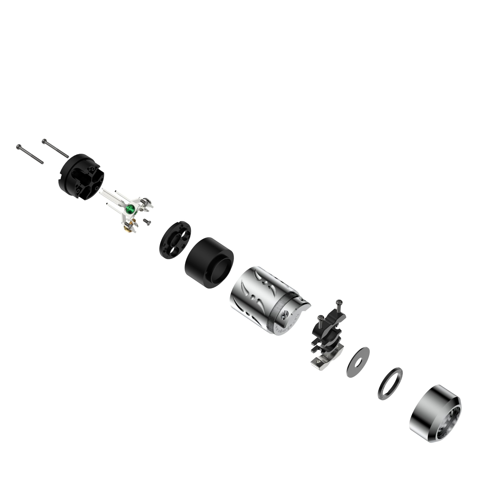 Premium Rhodium-Plated HiFi Power Plug Set (VM502R+VF502R) - Pure Copper Non-Magnetic AC Mains Connector & IEC C15 Plug for Audiophile Power Cords - High-End Aluminum US Power Plug for DIY Audio Systems & Home Theater Setups