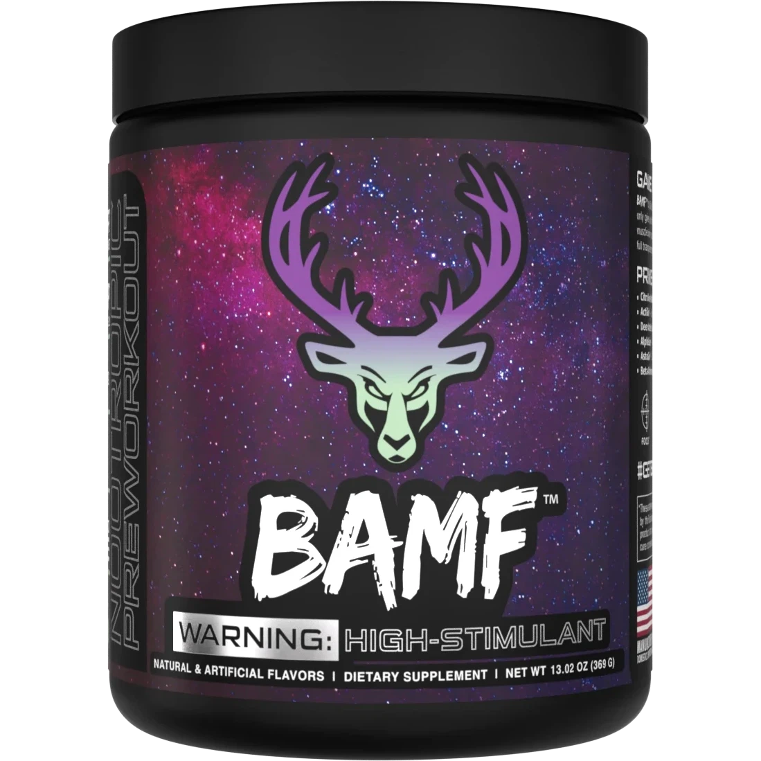 Bucked Up BAMF Pre-Workout Powder - Energy & Focus Booster for Intense Gym Sessions & Athletic Performance