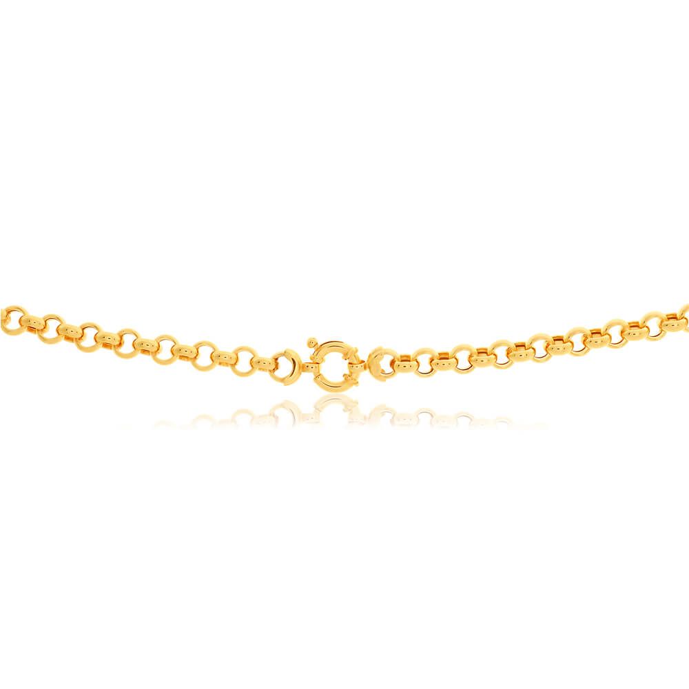 9ct Yellow Gold Silver Filled Belcher Chain Necklace for Women - Elegant Jewelry Gift for Birthday, Anniversary & Special Occasions