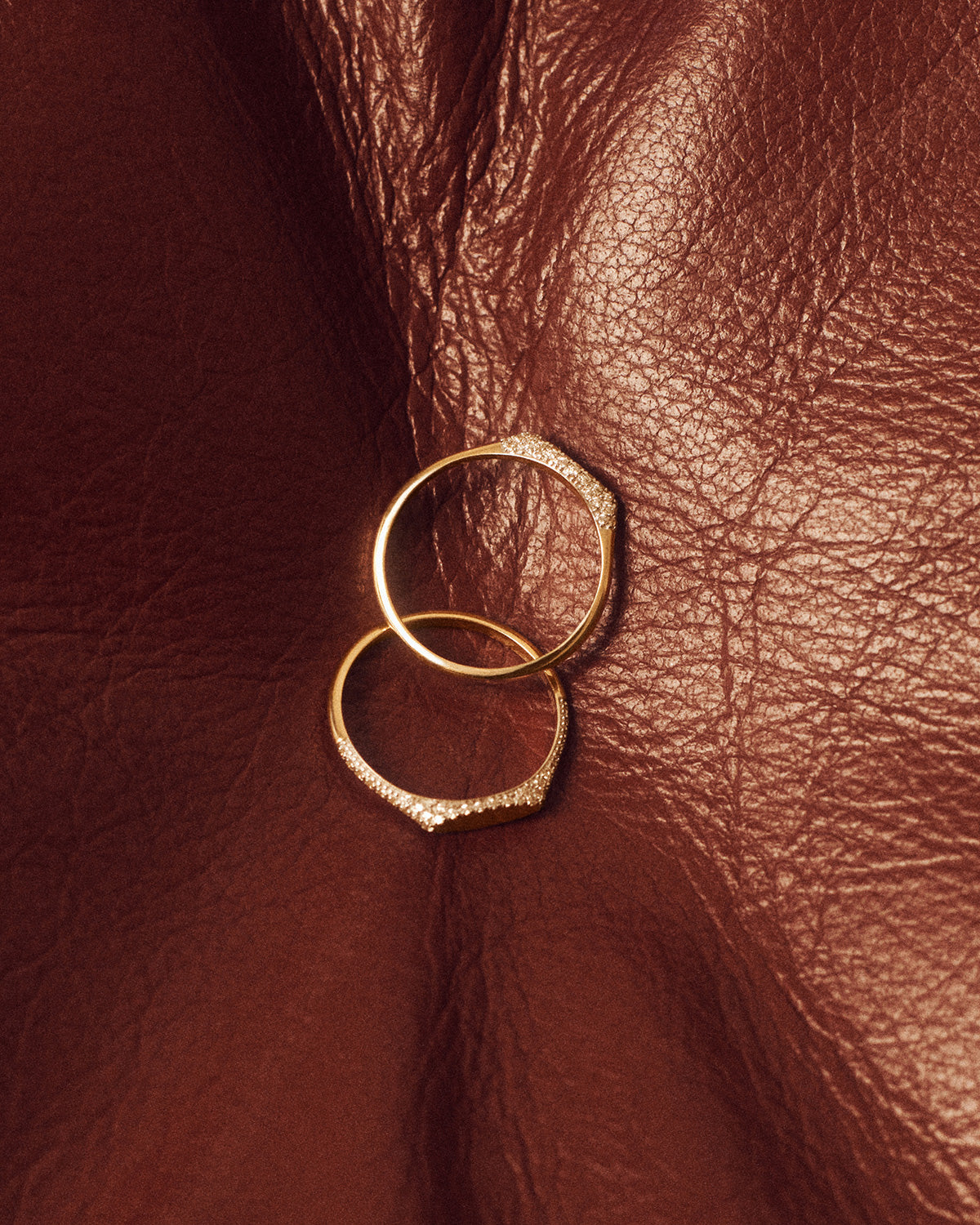 GRID 4 Diamond & Gold Tess Stamp Ring - Elegant Stackable Jewelry for Women, Perfect for Weddings, Anniversaries & Everyday Wear