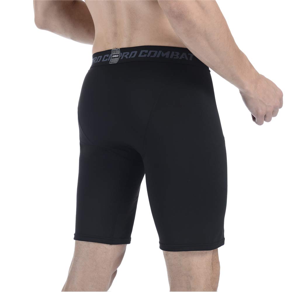 Men's Compression Shorts 3 Pack - Workout, Running & Training Quick Dry Athletic Shorts for Gym, Jogging & Sports Activities