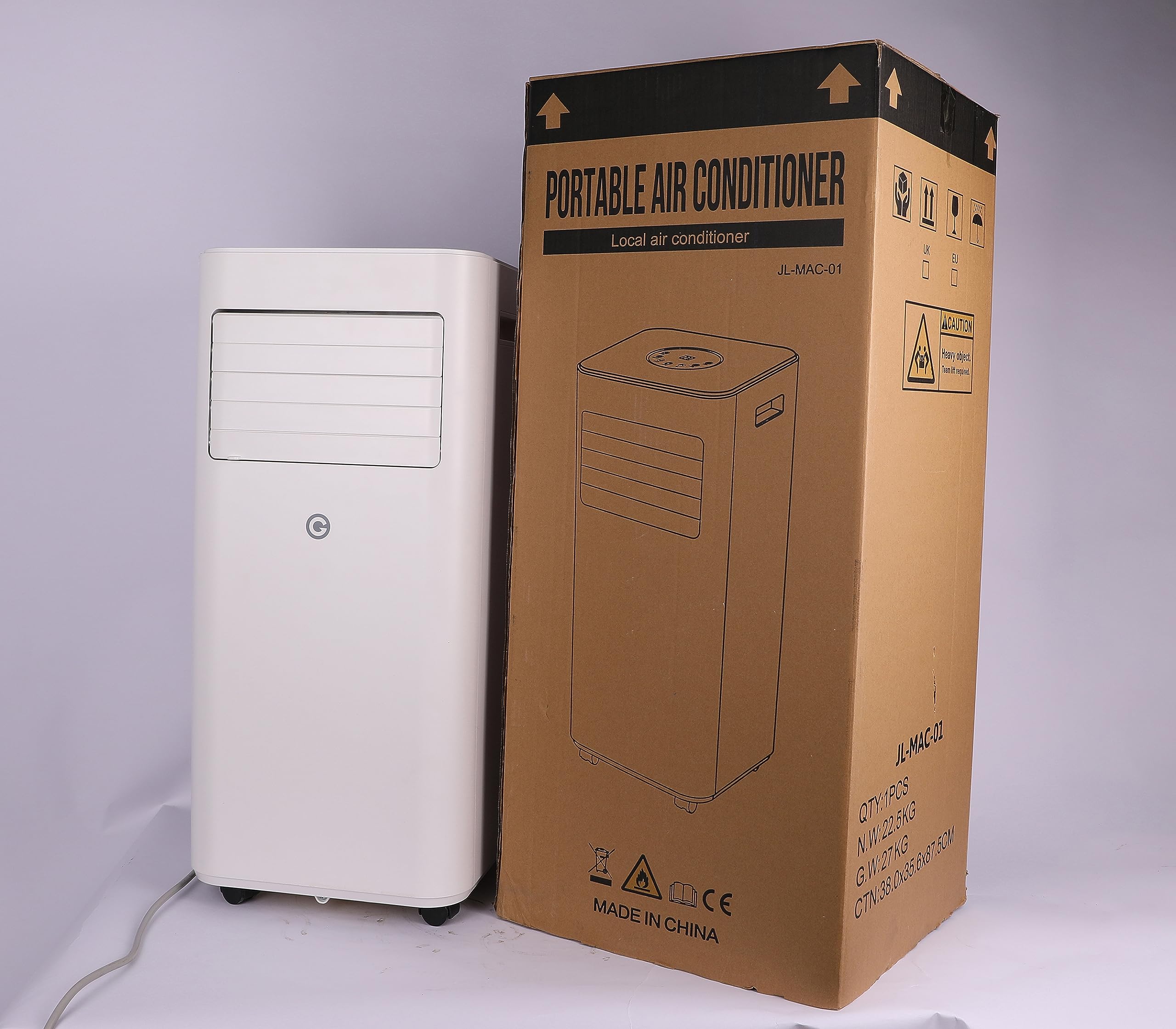 Portable Air Conditioner 9000 BTU - 4-in-1 AC Unit with Dehumidifier, Cooling Fan, Digital Display & Remote Control - Window Kit Included - Cools Rooms Up to 269 Sq.Ft - Perfect for Bedrooms, Living Rooms, Home Offices & Small Apartments