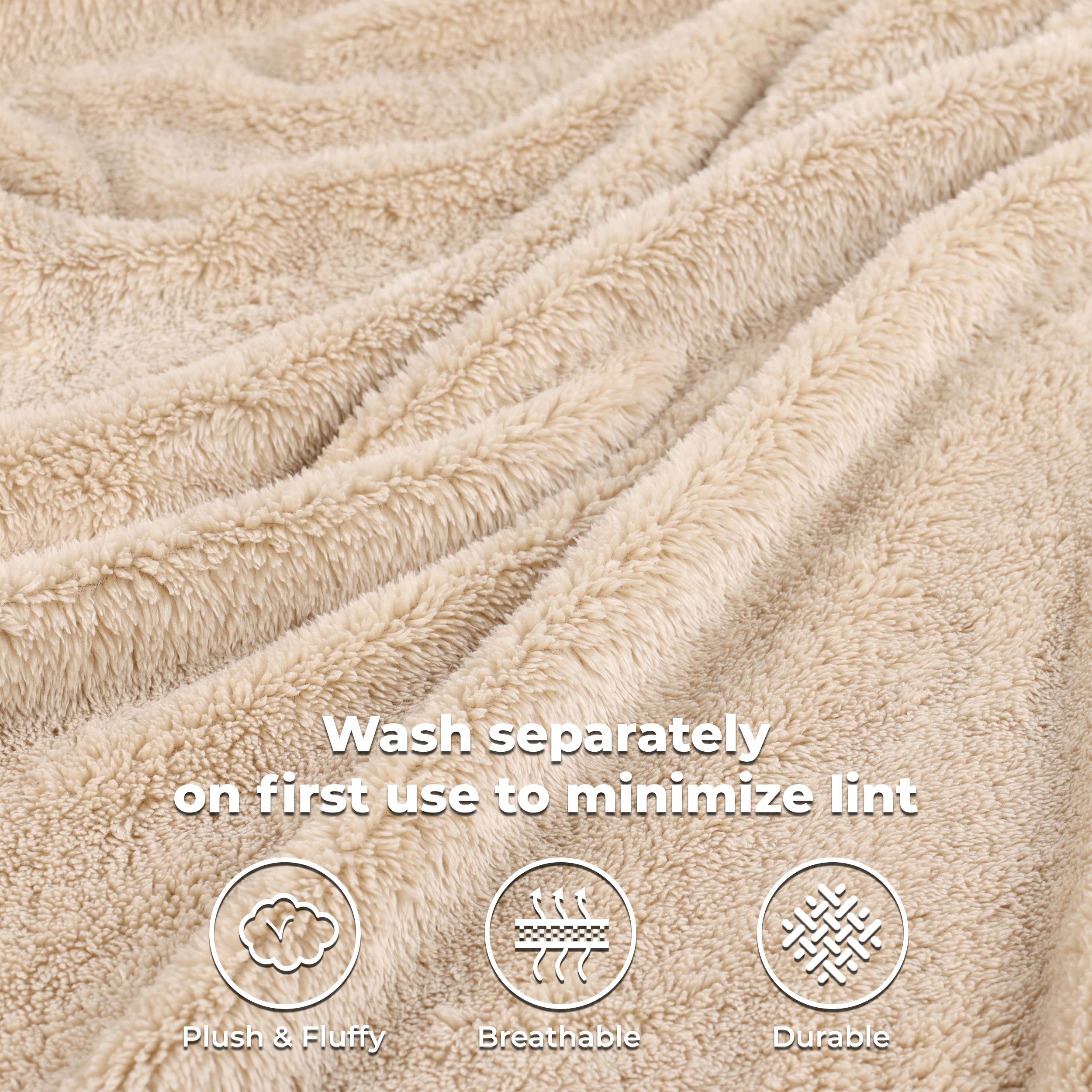 Classic Solid Fleece Plush Medium Weight Fluffy Soft Blanket - Cozy & Warm for Bed, Sofa, Travel & Gifts | Ultra-Soft Throw Blanket for All Seasons