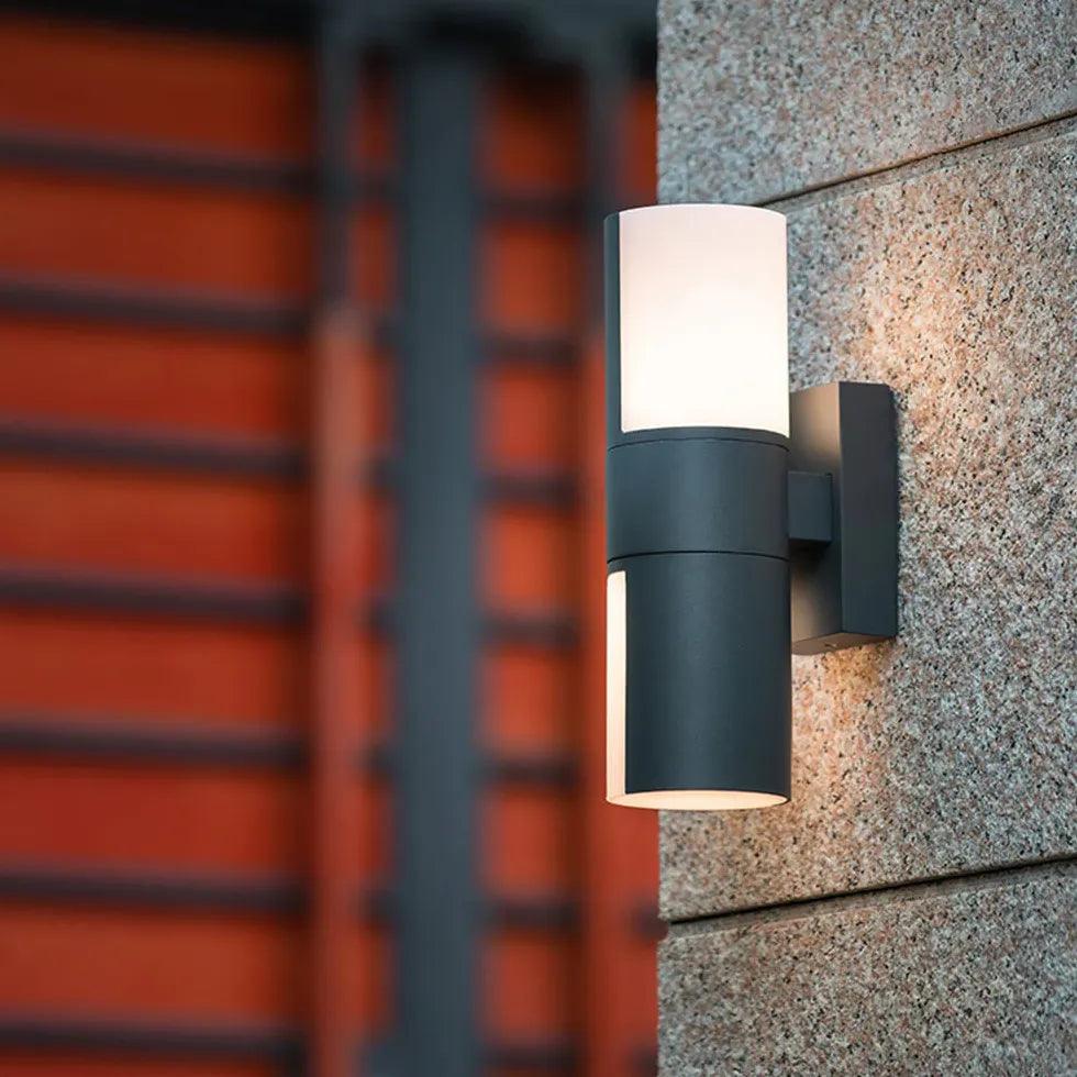 Rotating Cylinder Outdoor Wall Lights - Up and Down Lighting for Patio, Garden, and Exterior Home Decor | Weatherproof & Energy Efficient