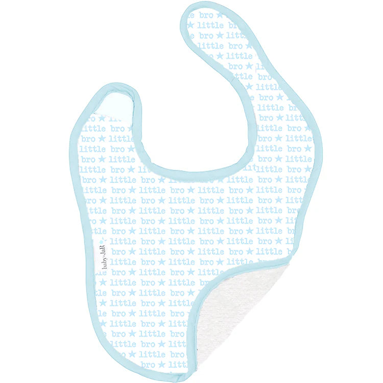 Lil Bro Baby Jar Feeding Bib - Soft & Adjustable Drool Bib for Infants & Toddlers - Perfect for Mealtime, Snacks & Messy Eating
