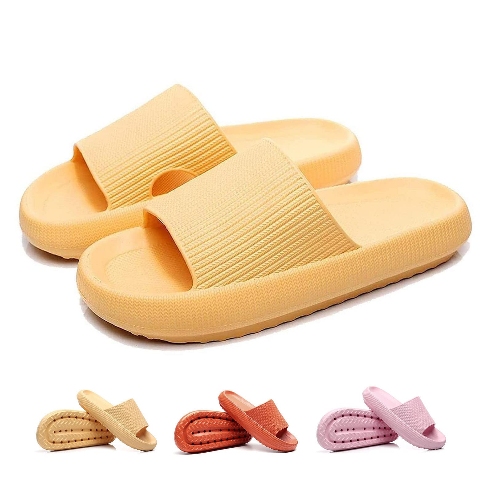 **Cozislides Original Super Soft Non-Slip House Slippers - Quick-Drying Shower Sandals with Thickened Sole for Men & Women - Perfect for Home, Spa, Hotel, and Indoor Use**