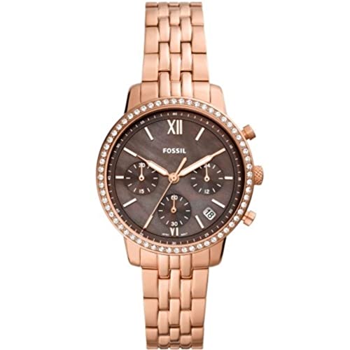 Rose Gold Tone and Brown