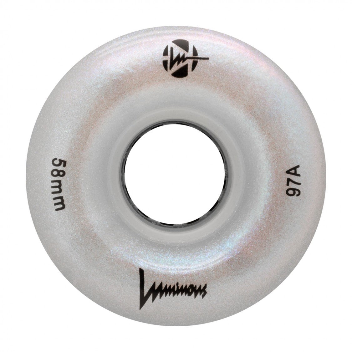 Glitter LED Light Up Wheels 58mm - 4 Pack for Skateboards, Roller Skates & Scooters - Glow in The Dark for Night Riding & Outdoor Fun
